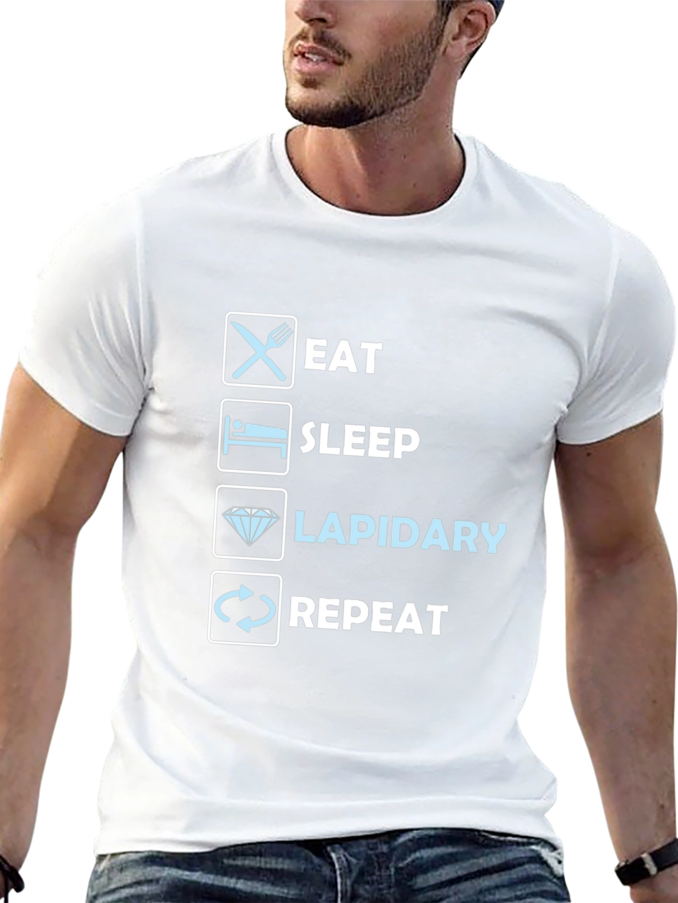 Eat Sleep Lapidary Repeat T-Shirt