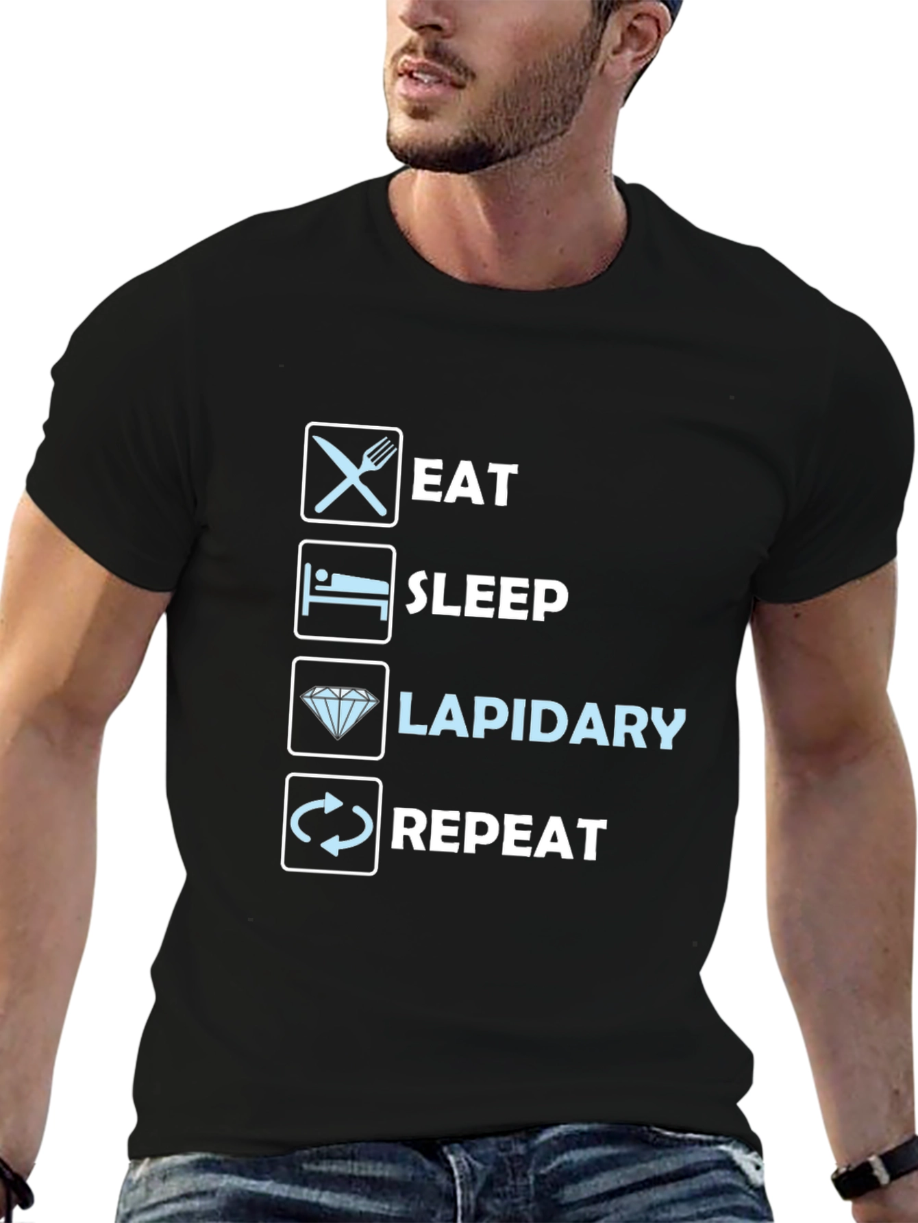 Eat Sleep Lapidary Repeat T-Shirt