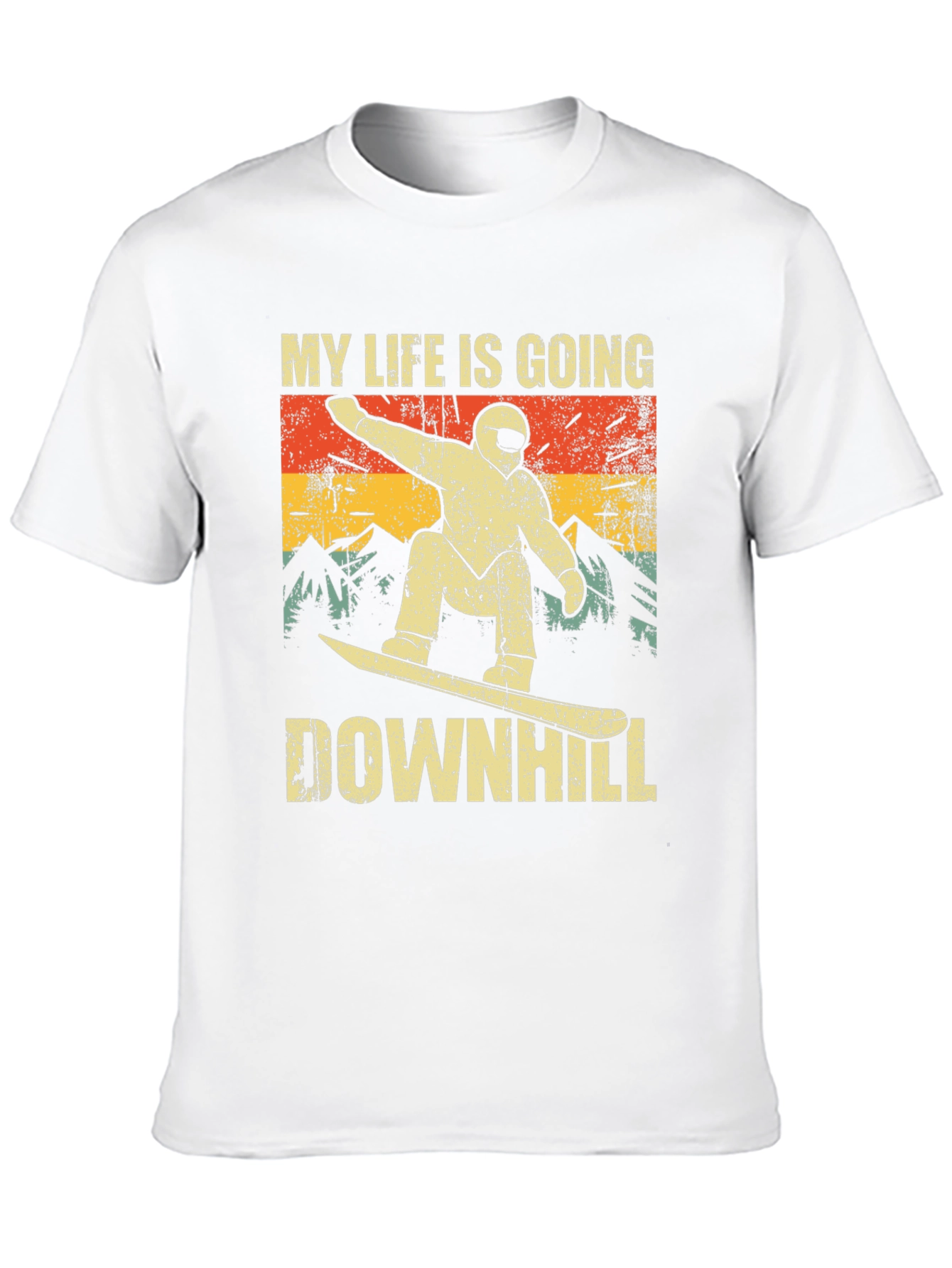 My Life is Going Downhill Snowboarder T-Shirt