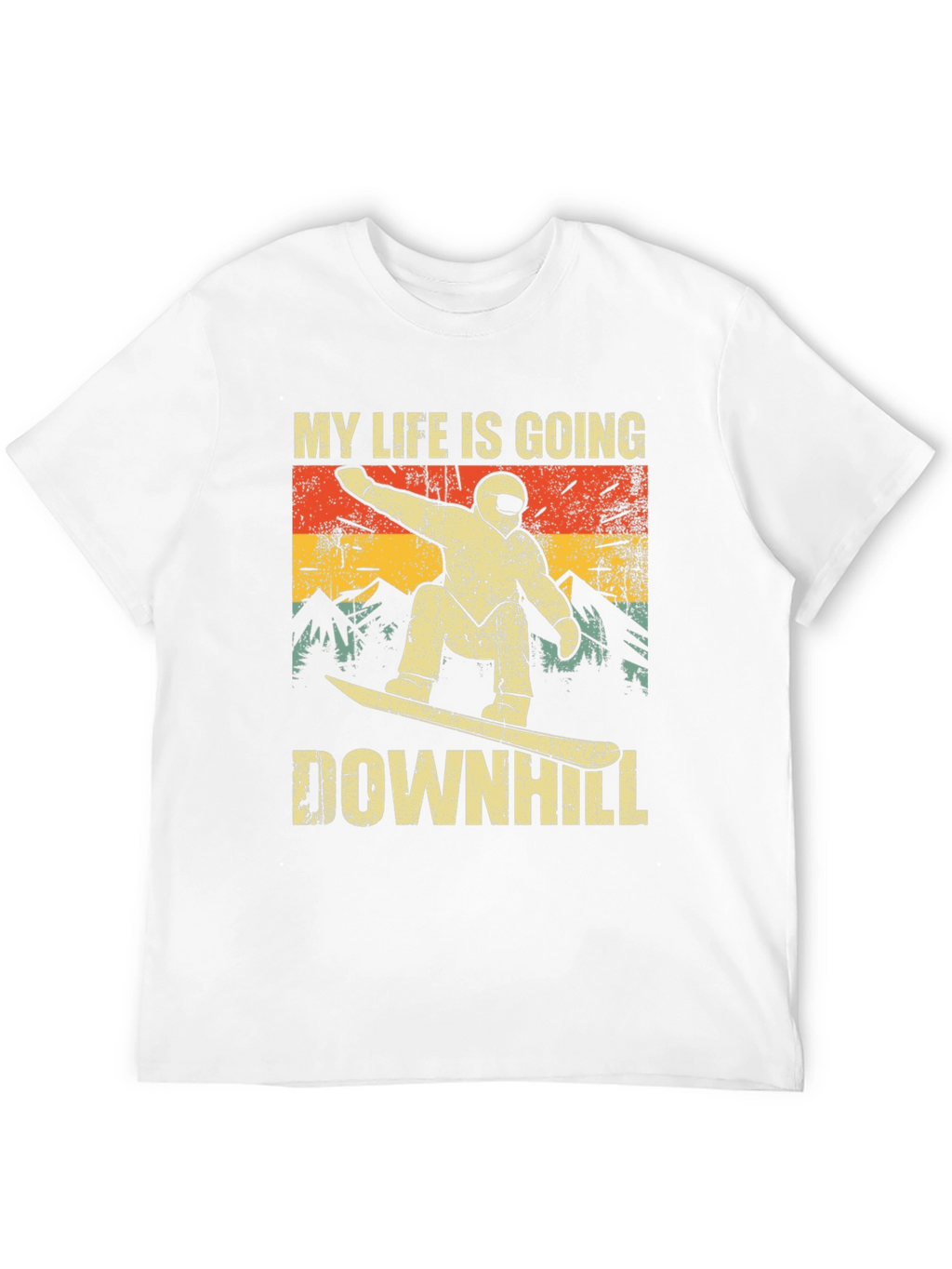 My Life is Going Downhill Snowboarder T-Shirt