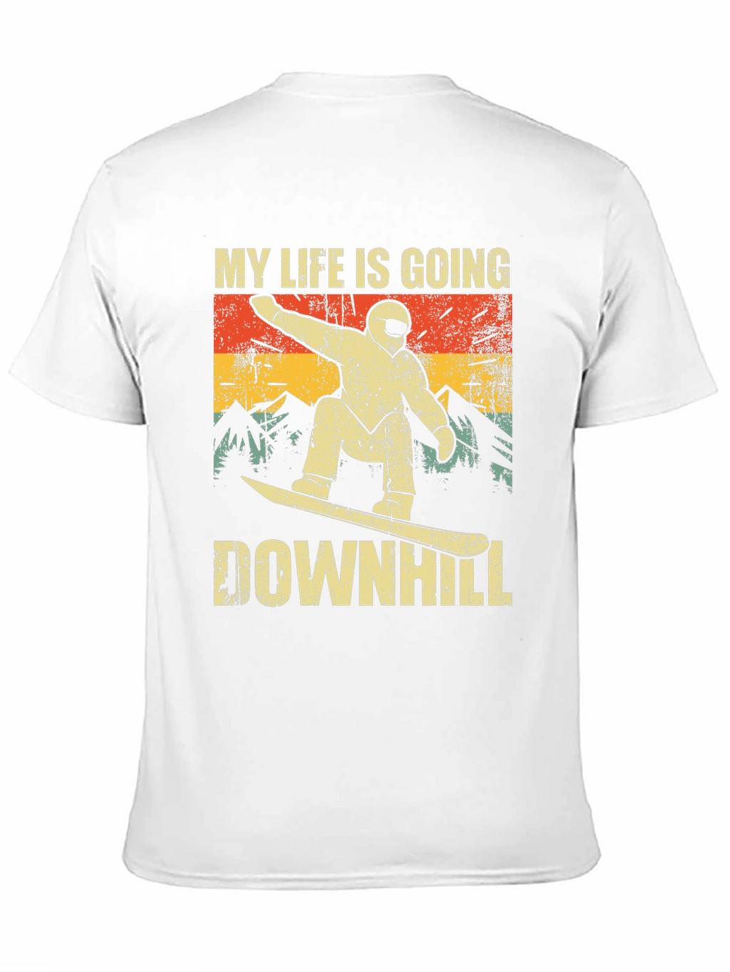 My Life is Going Downhill Snowboarder T-Shirt