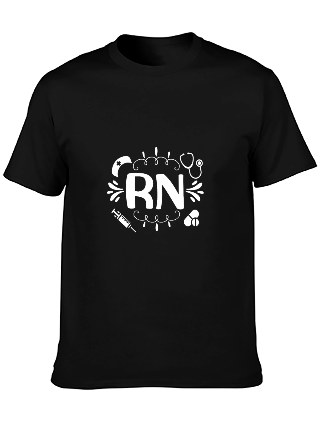 RN Nurse Graphic T-Shirt - Registered Nurse Apparel