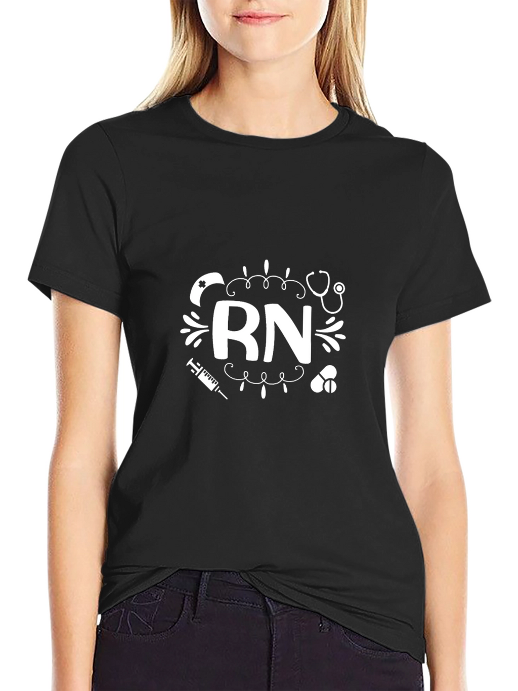 RN Nurse Graphic T-Shirt - Registered Nurse Apparel