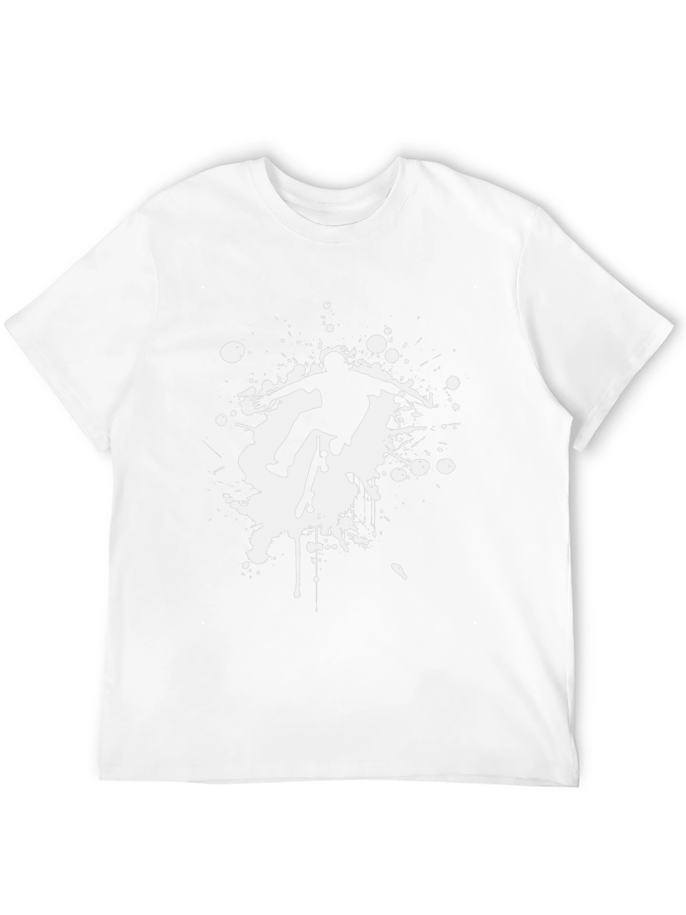 Skateboarder Graphic Black T-Shirt
