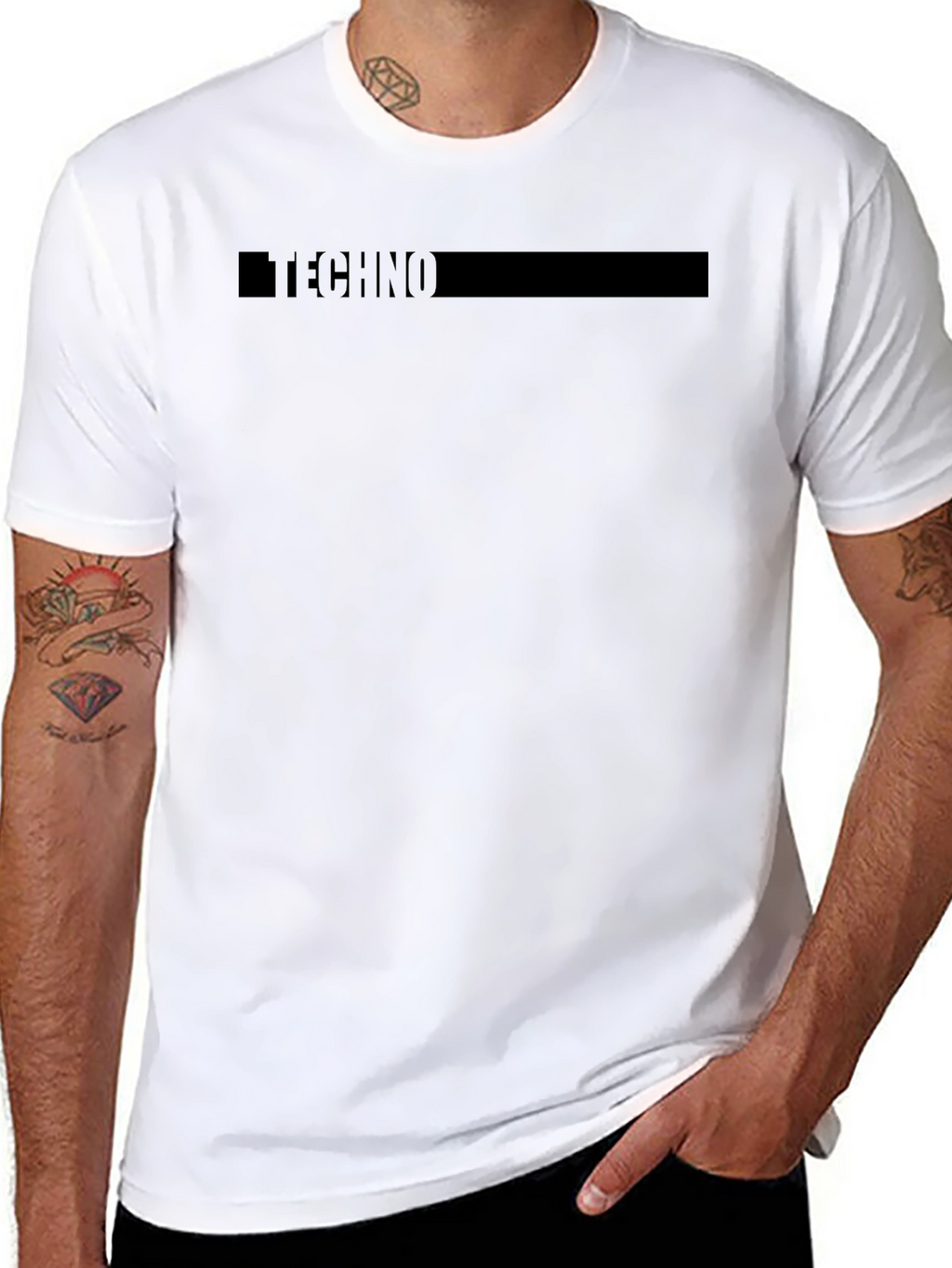 Techno Graphic Black T-Shirt