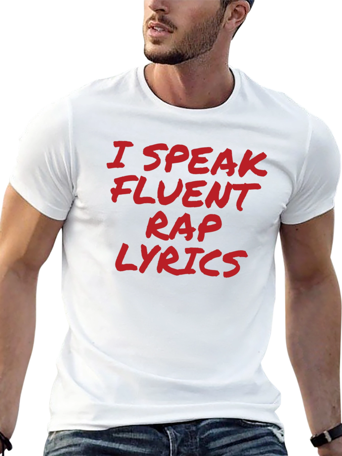 I Speak Fluent Rap Lyrics Black T-Shirt