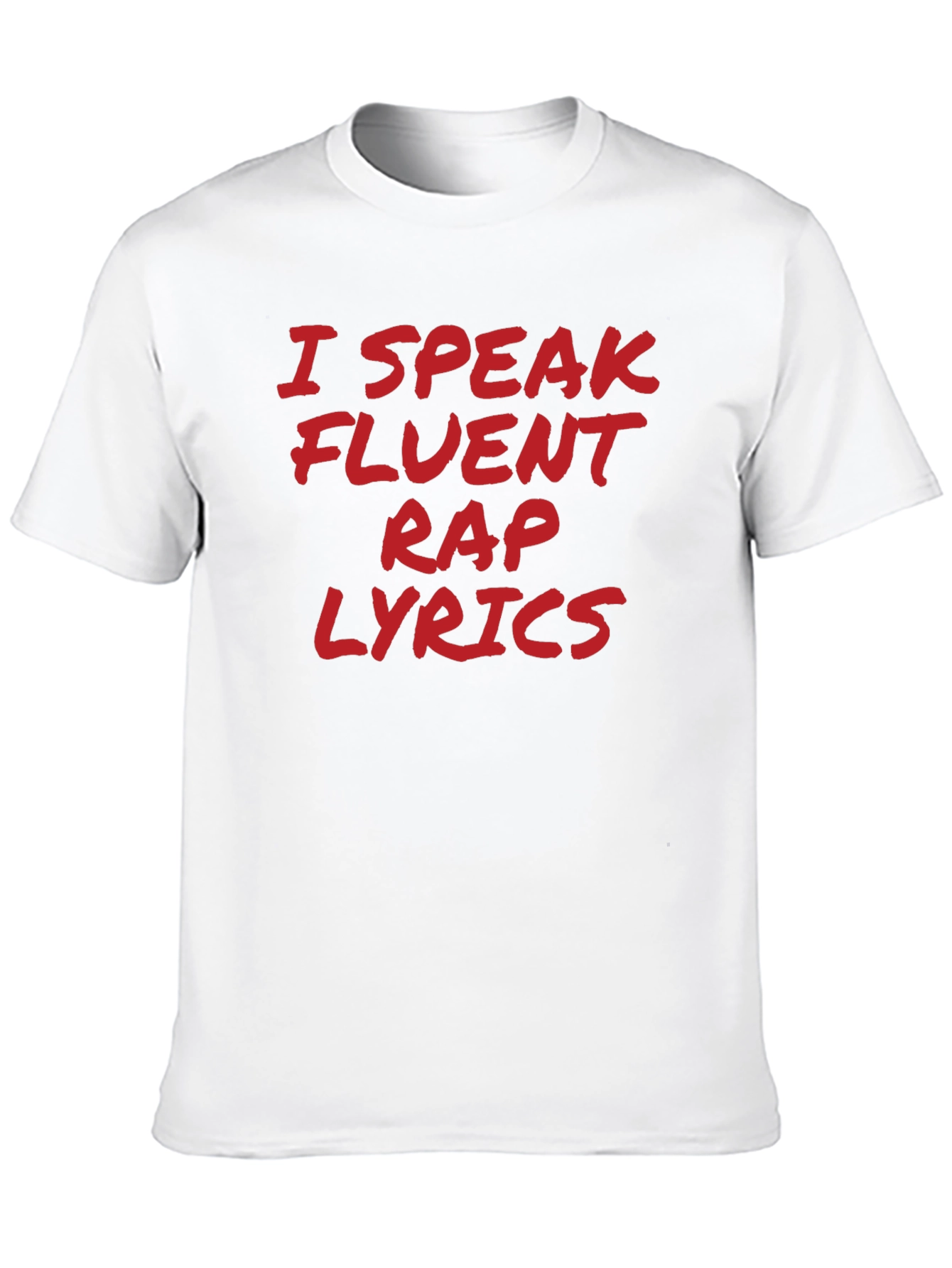 I Speak Fluent Rap Lyrics Black T-Shirt