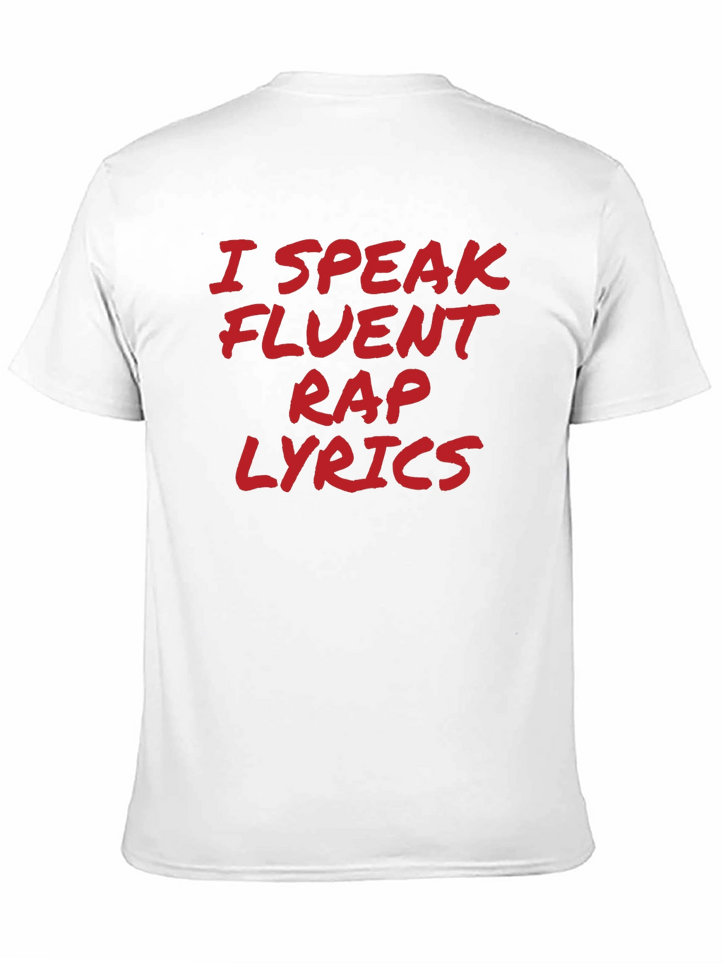 I Speak Fluent Rap Lyrics Black T-Shirt