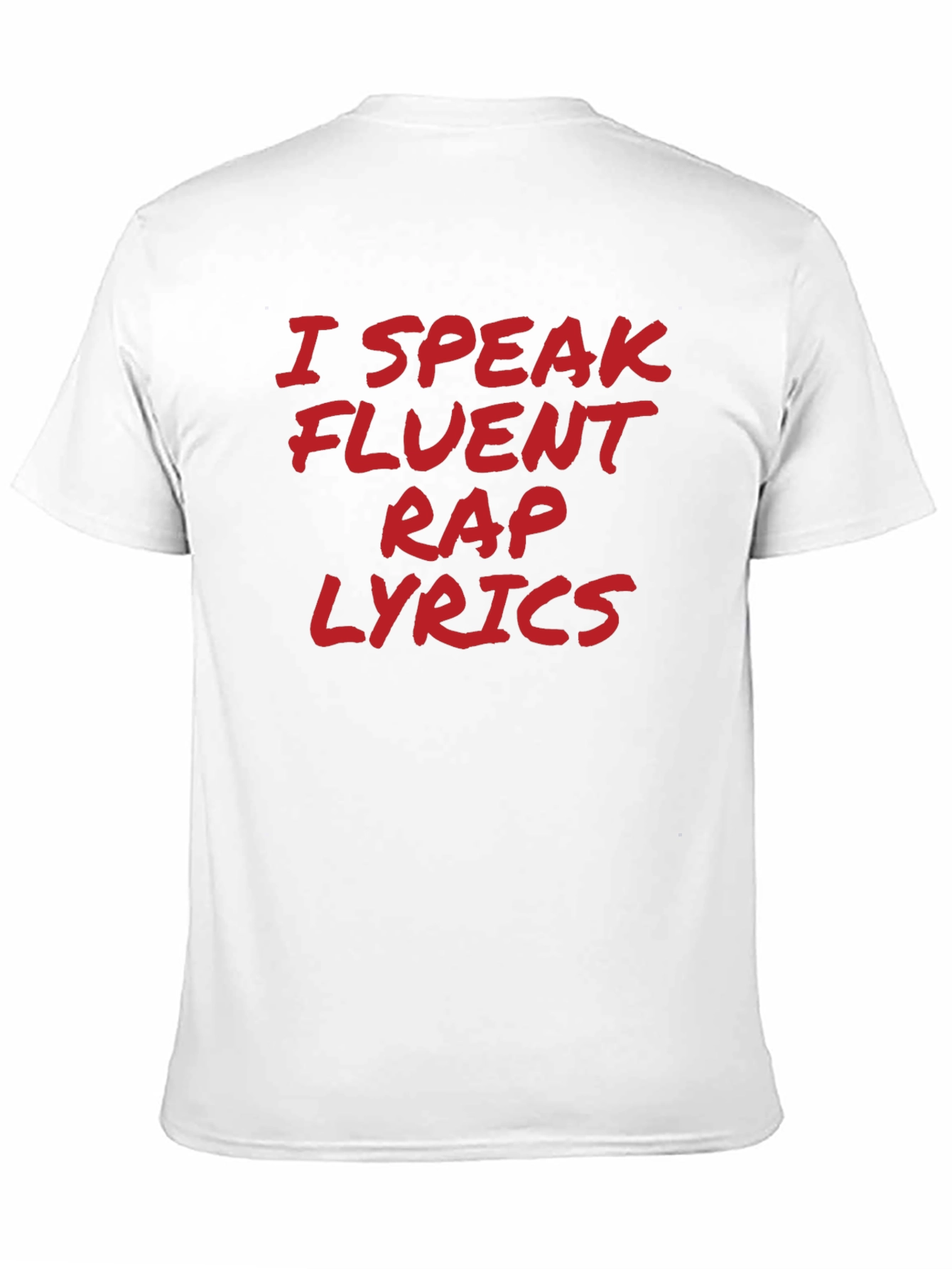 I Speak Fluent Rap Lyrics Black T-Shirt