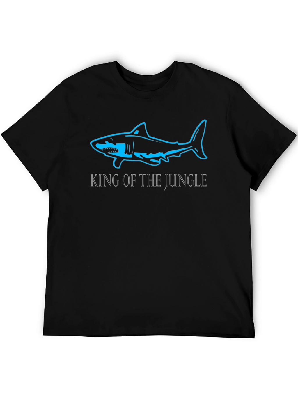 King of the Jungle Shark T-Shirt - Black