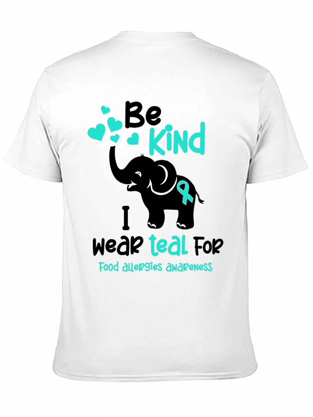 Be Kind Teal Food Allergy Awareness T-Shirt