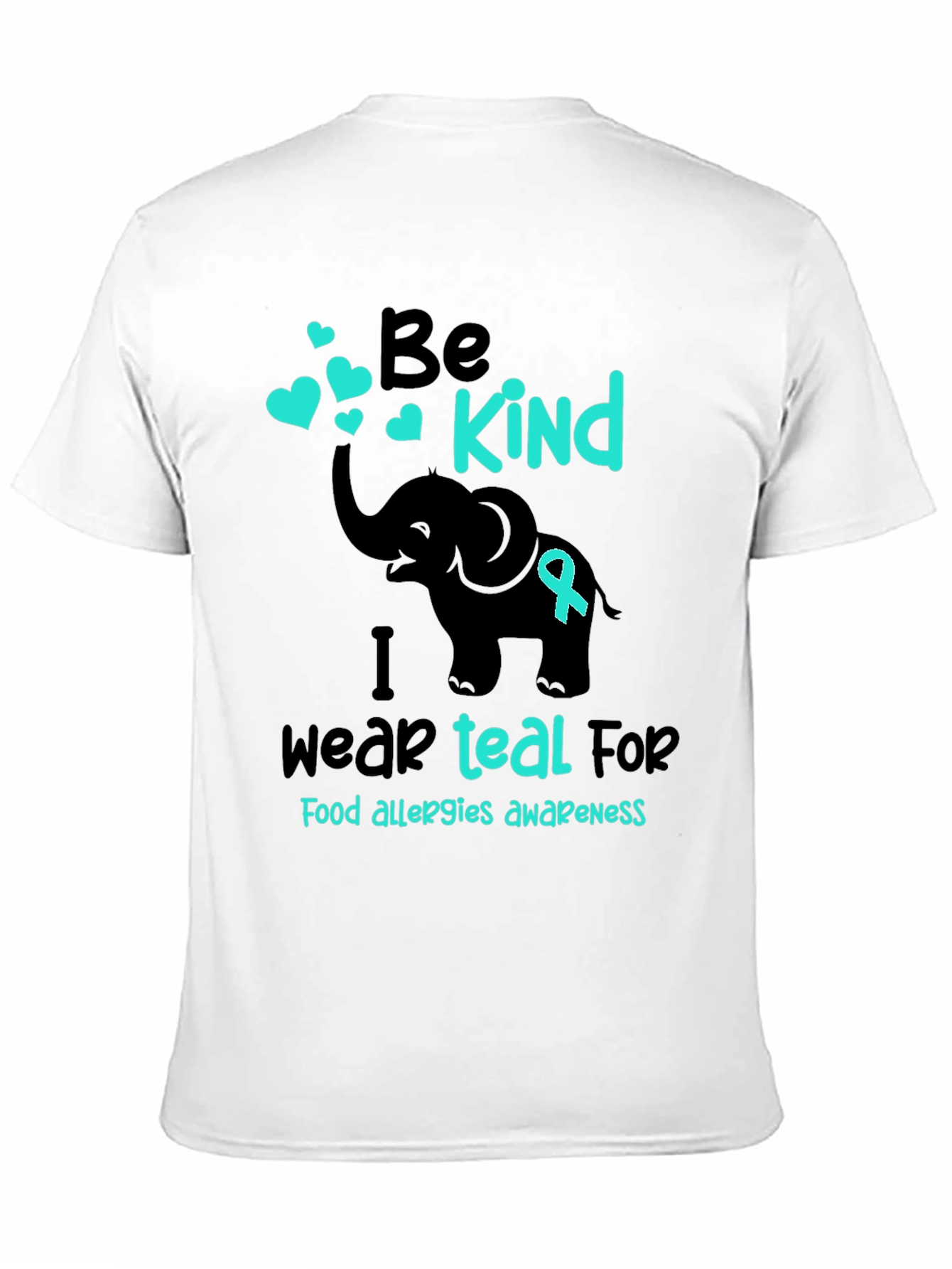 Be Kind Teal Food Allergy Awareness T-Shirt
