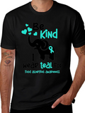 Be Kind Teal Food Allergy Awareness T-Shirt