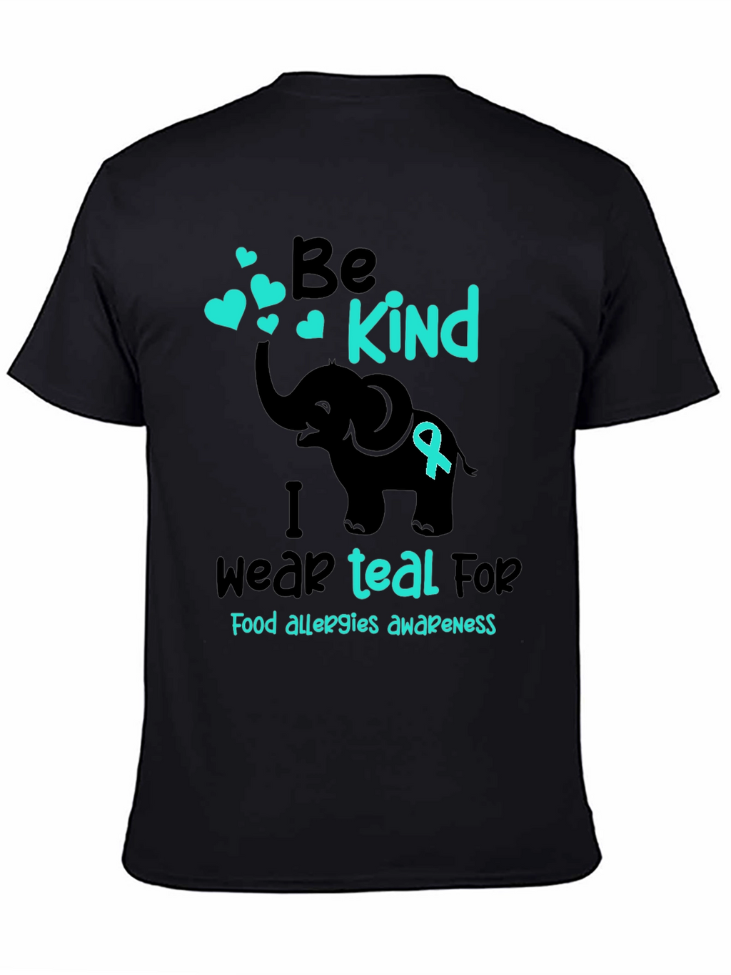 Be Kind Teal Food Allergy Awareness T-Shirt