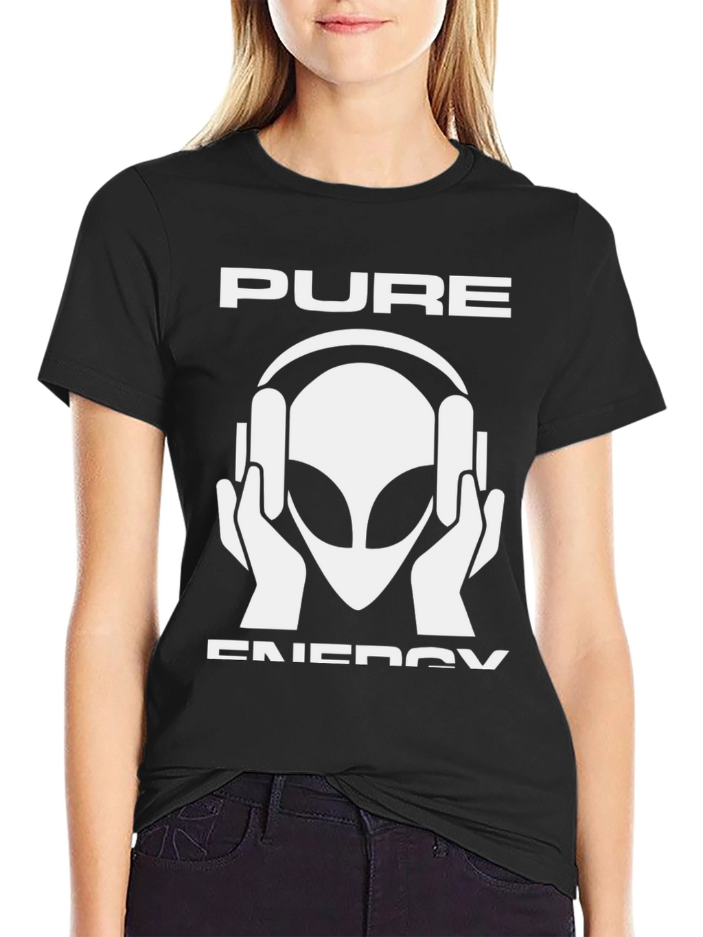 Pure Energy Alien DJ Black T-Shirt