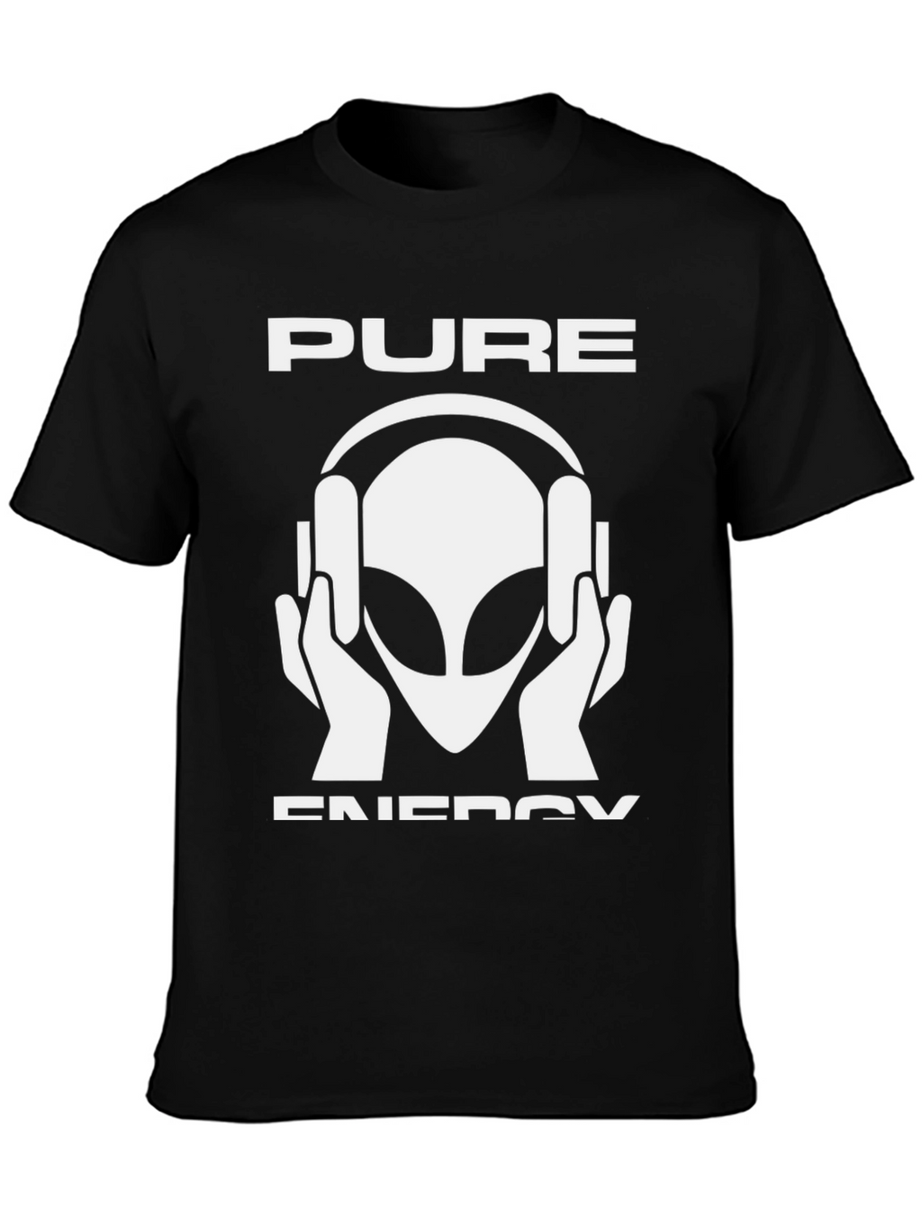 Pure Energy Alien DJ Black T-Shirt