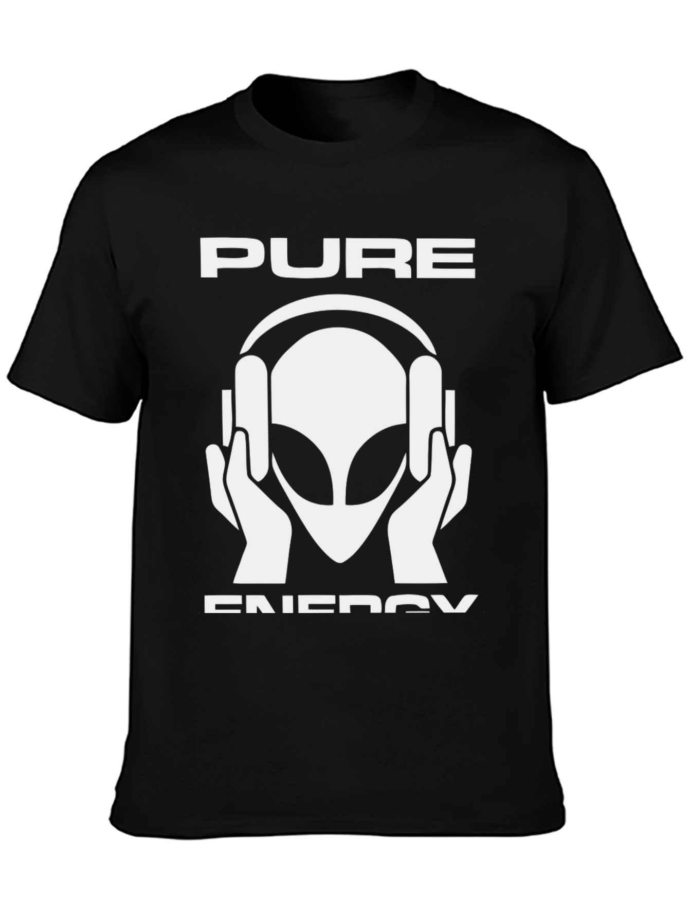 Pure Energy Alien DJ Black T-Shirt