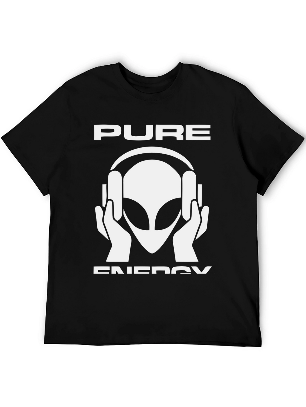 Pure Energy Alien DJ Black T-Shirt