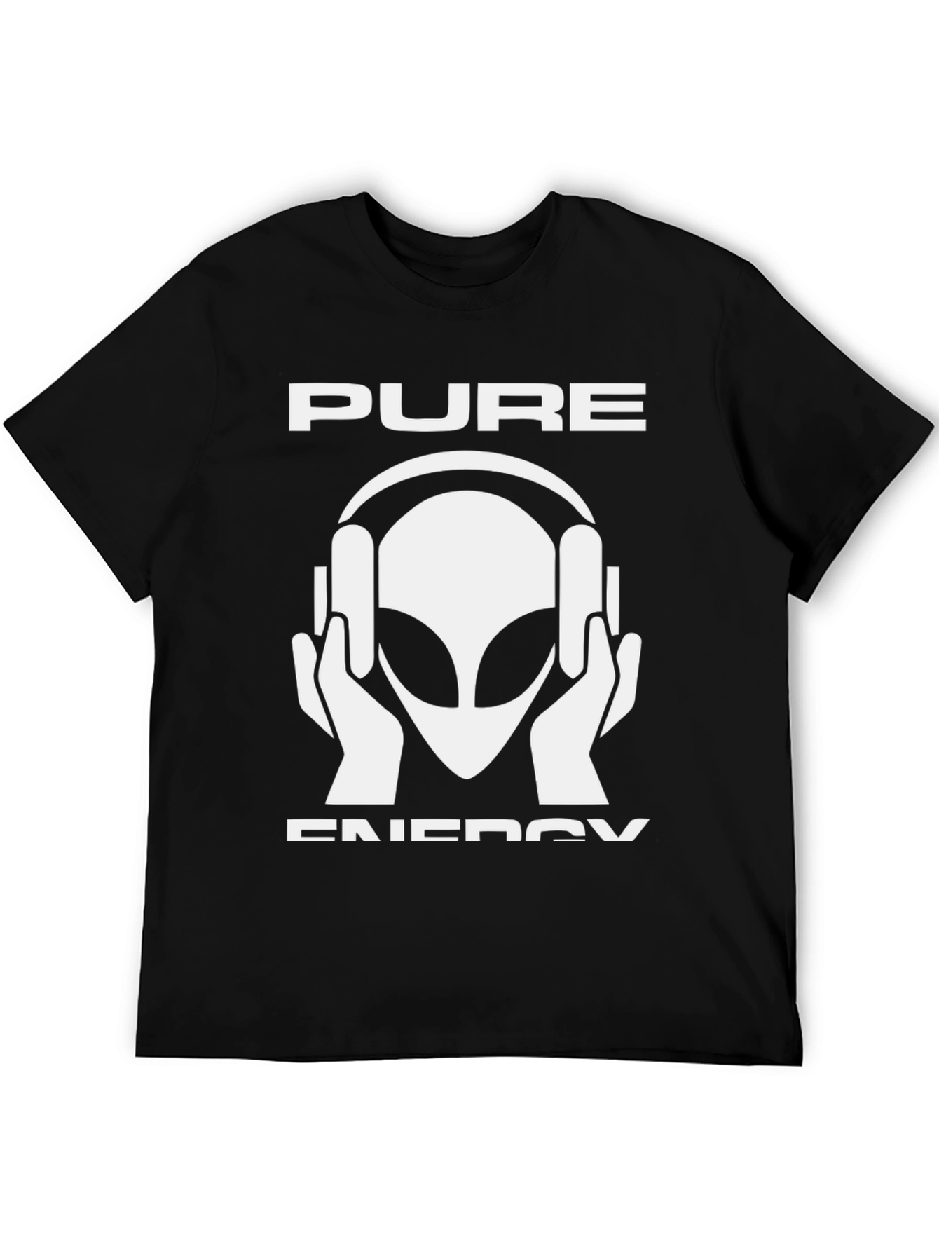 Pure Energy Alien DJ Black T-Shirt