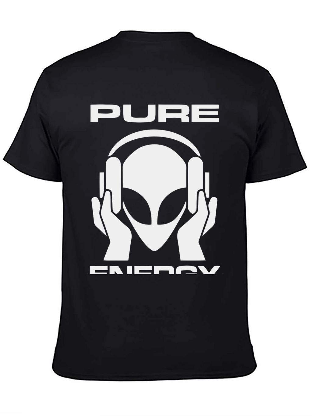 Pure Energy Alien DJ Black T-Shirt