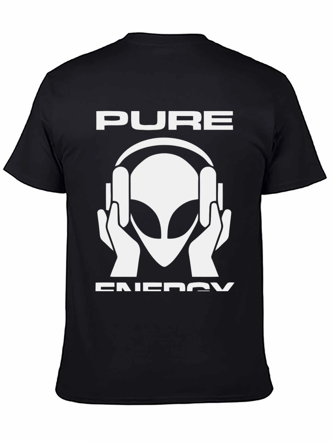 Pure Energy Alien DJ Black T-Shirt