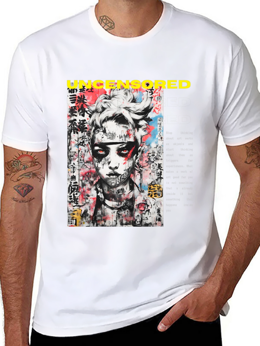 Uncensored Graphic Tee - Edgy Streetwear