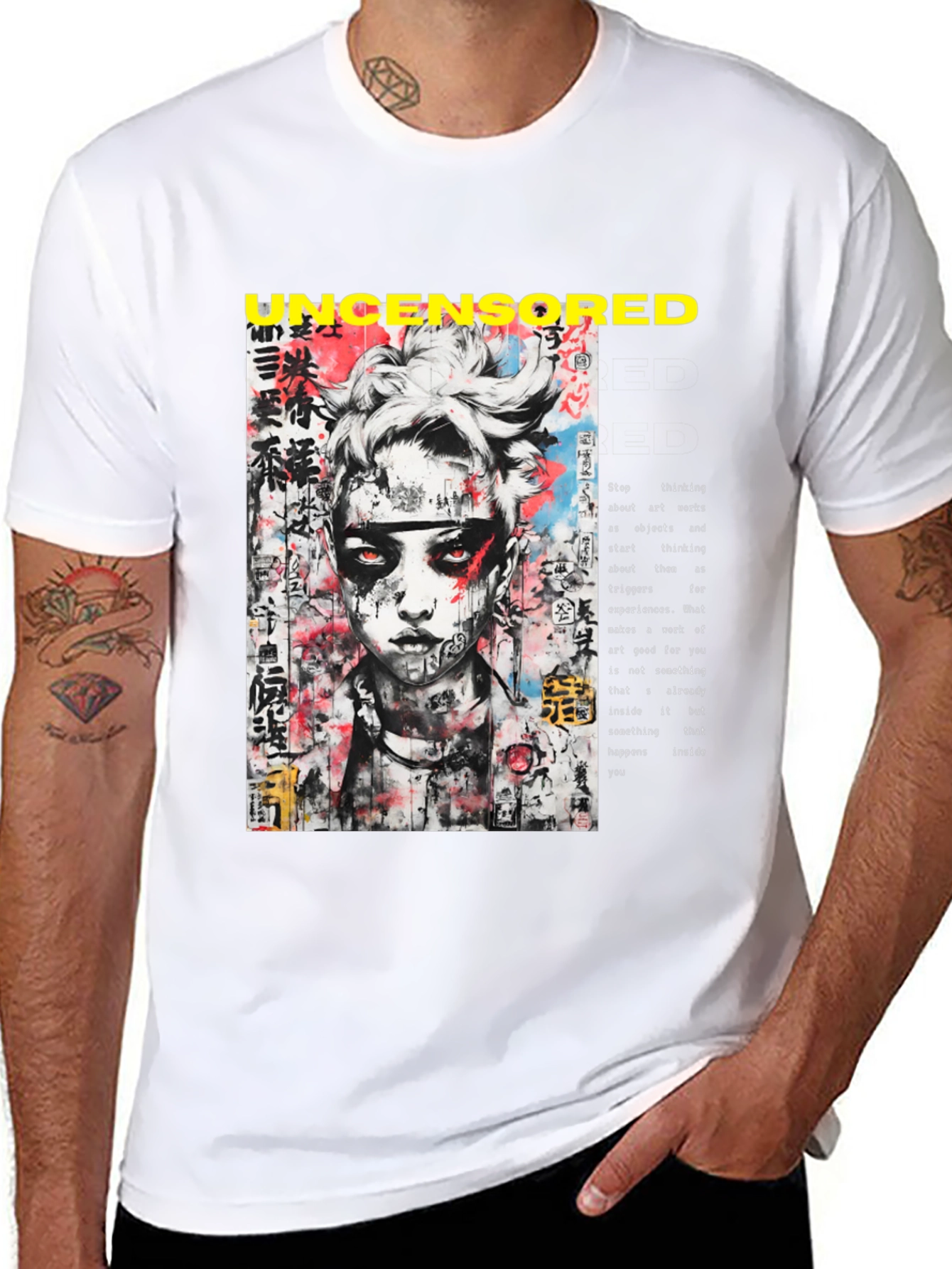Uncensored Graphic Tee - Edgy Streetwear