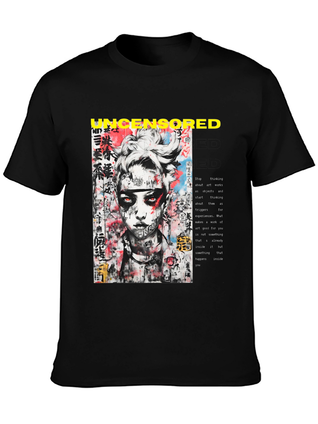Uncensored Graphic Tee - Edgy Streetwear