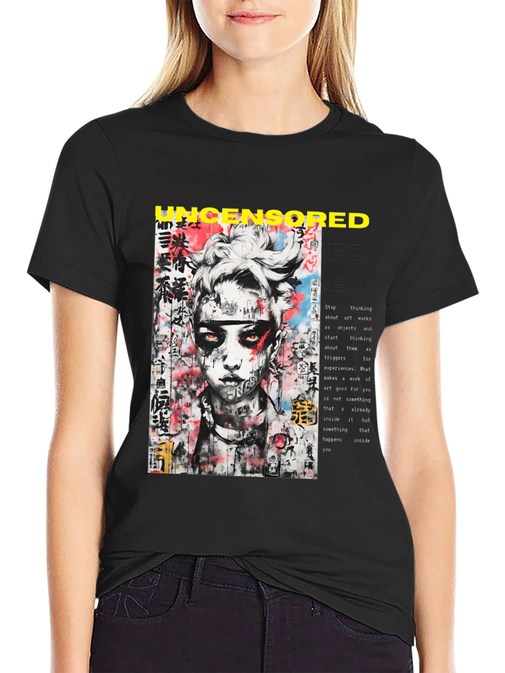 Uncensored Graphic Tee - Edgy Streetwear