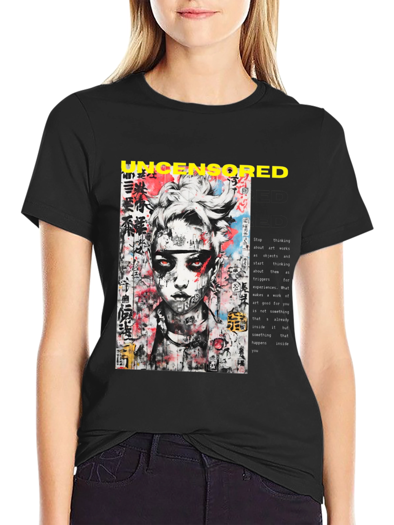 Uncensored Graphic Tee - Edgy Streetwear