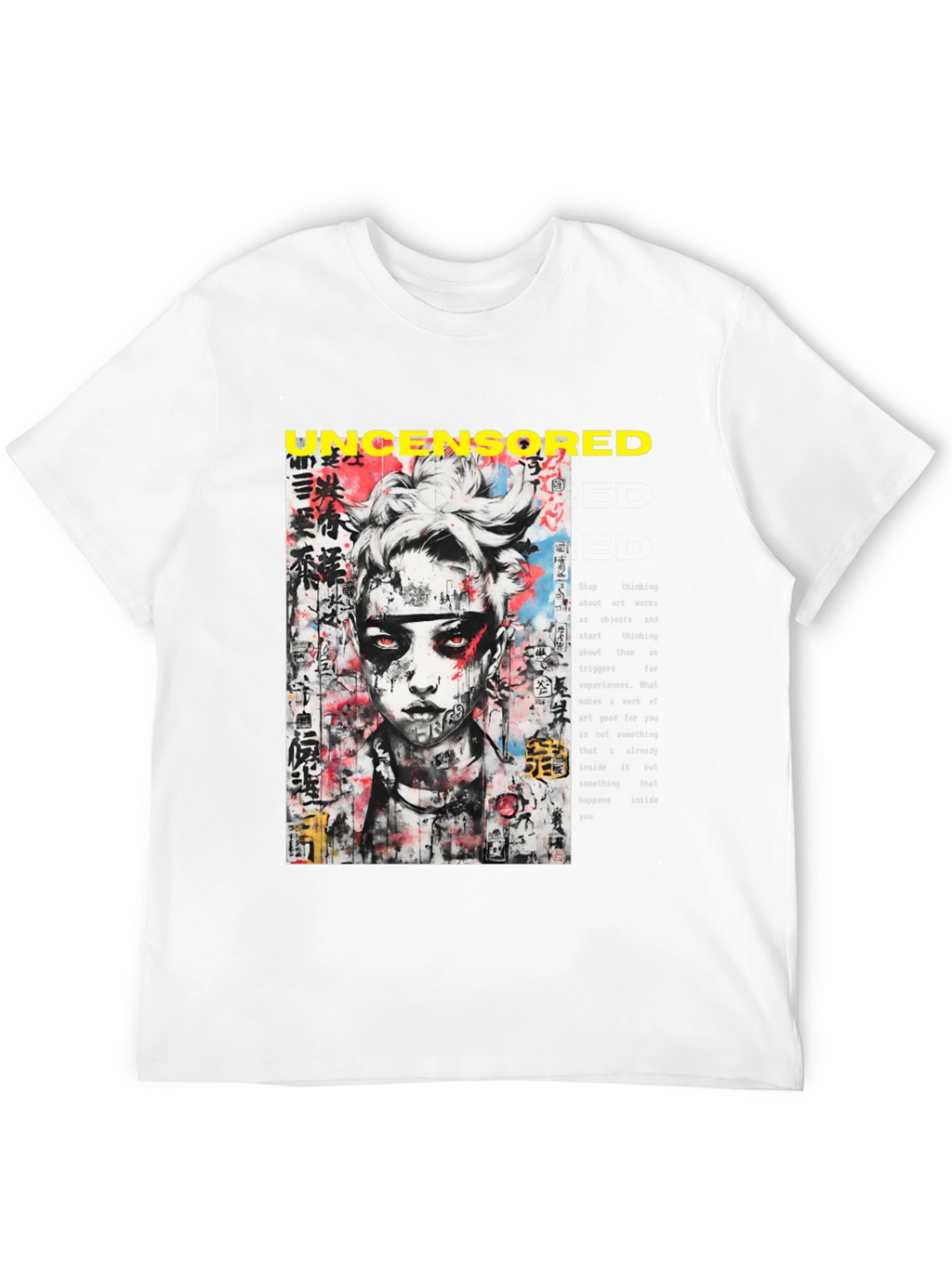 Uncensored Graphic Tee - Edgy Streetwear
