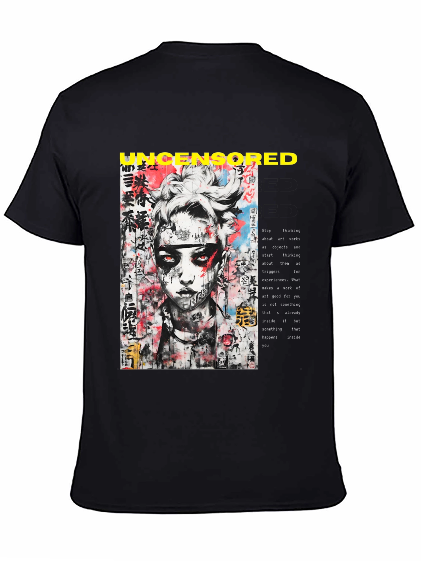 Uncensored Graphic Tee - Edgy Streetwear