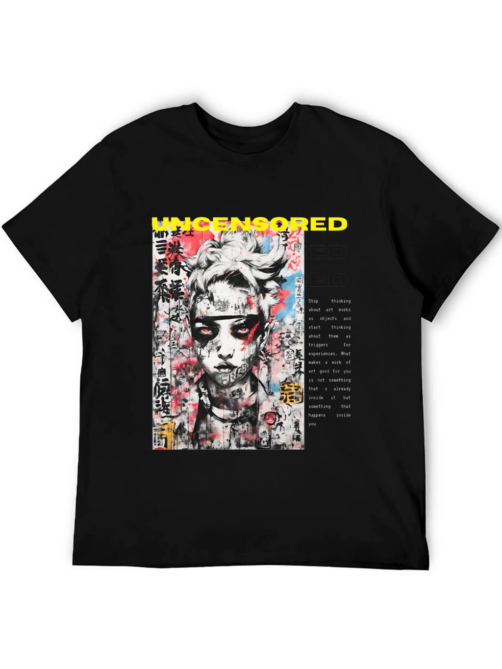 Uncensored Graphic Tee - Edgy Streetwear