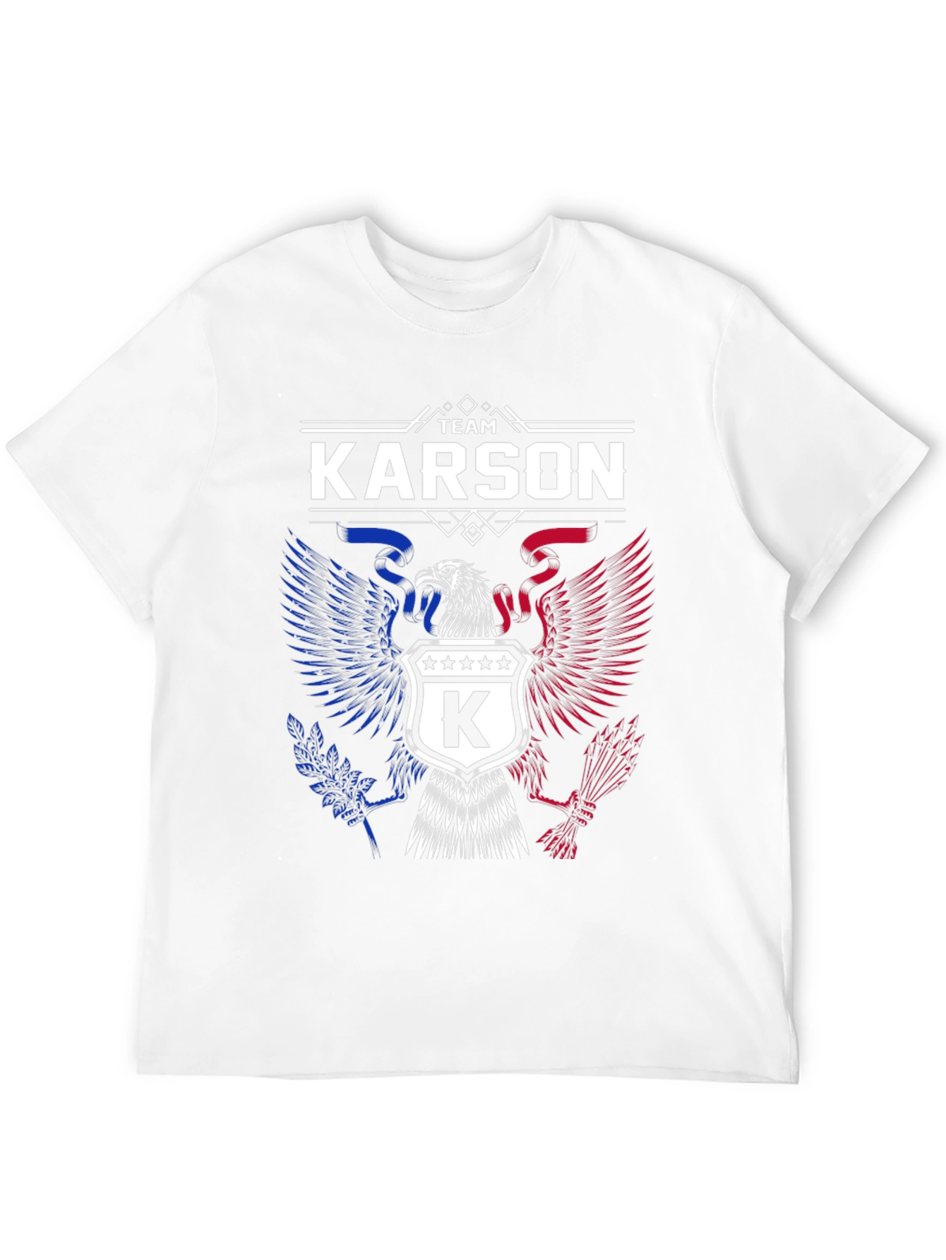Team Karson Eagle Graphic Black T-Shirt