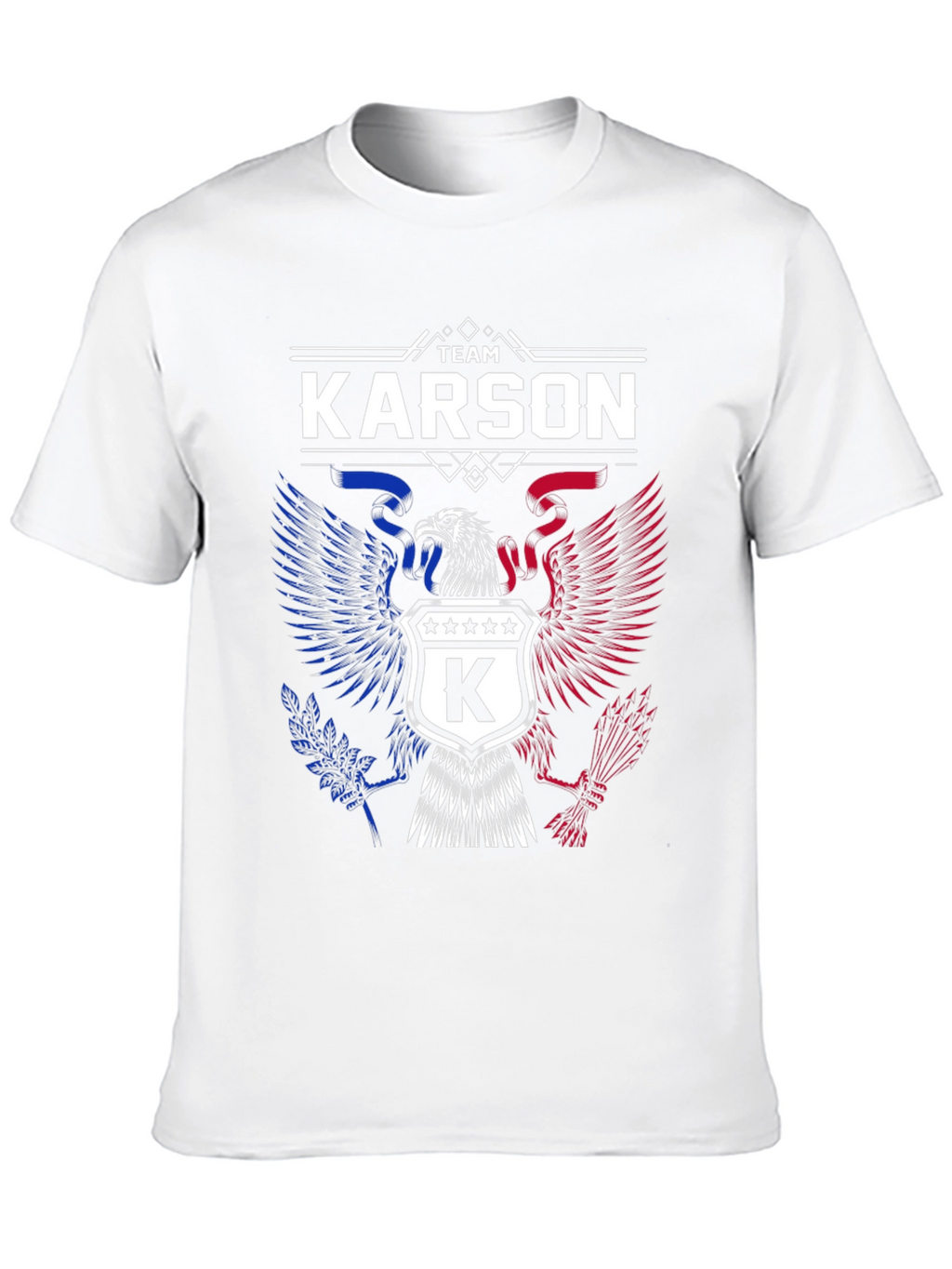 Team Karson Eagle Graphic Black T-Shirt
