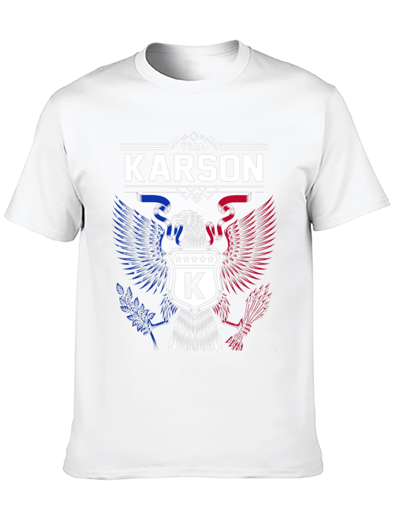 Team Karson Eagle Graphic Black T-Shirt