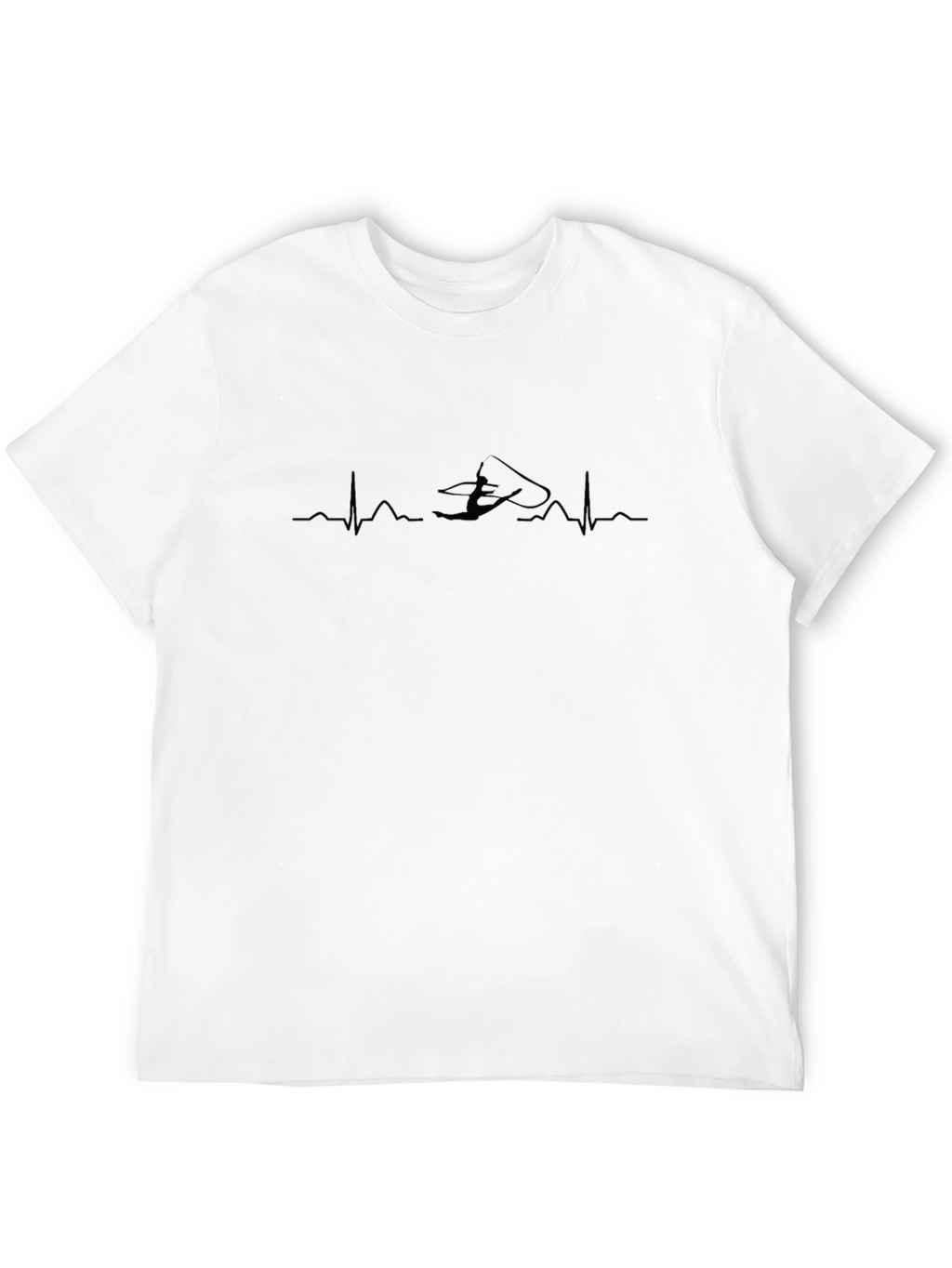 Kitesurfing Heartbeat T-Shirt - Black