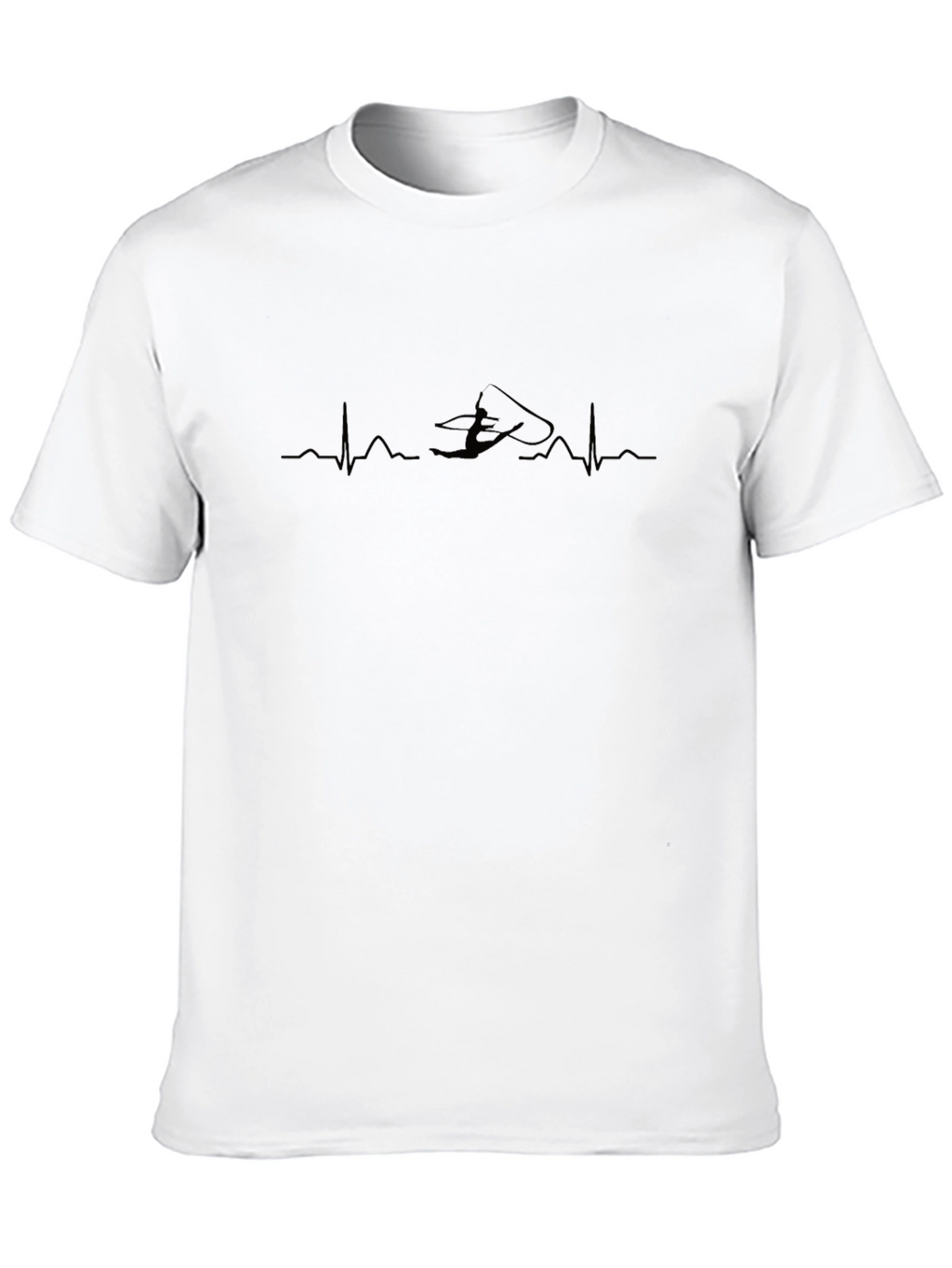 Kitesurfing Heartbeat T-Shirt - Black