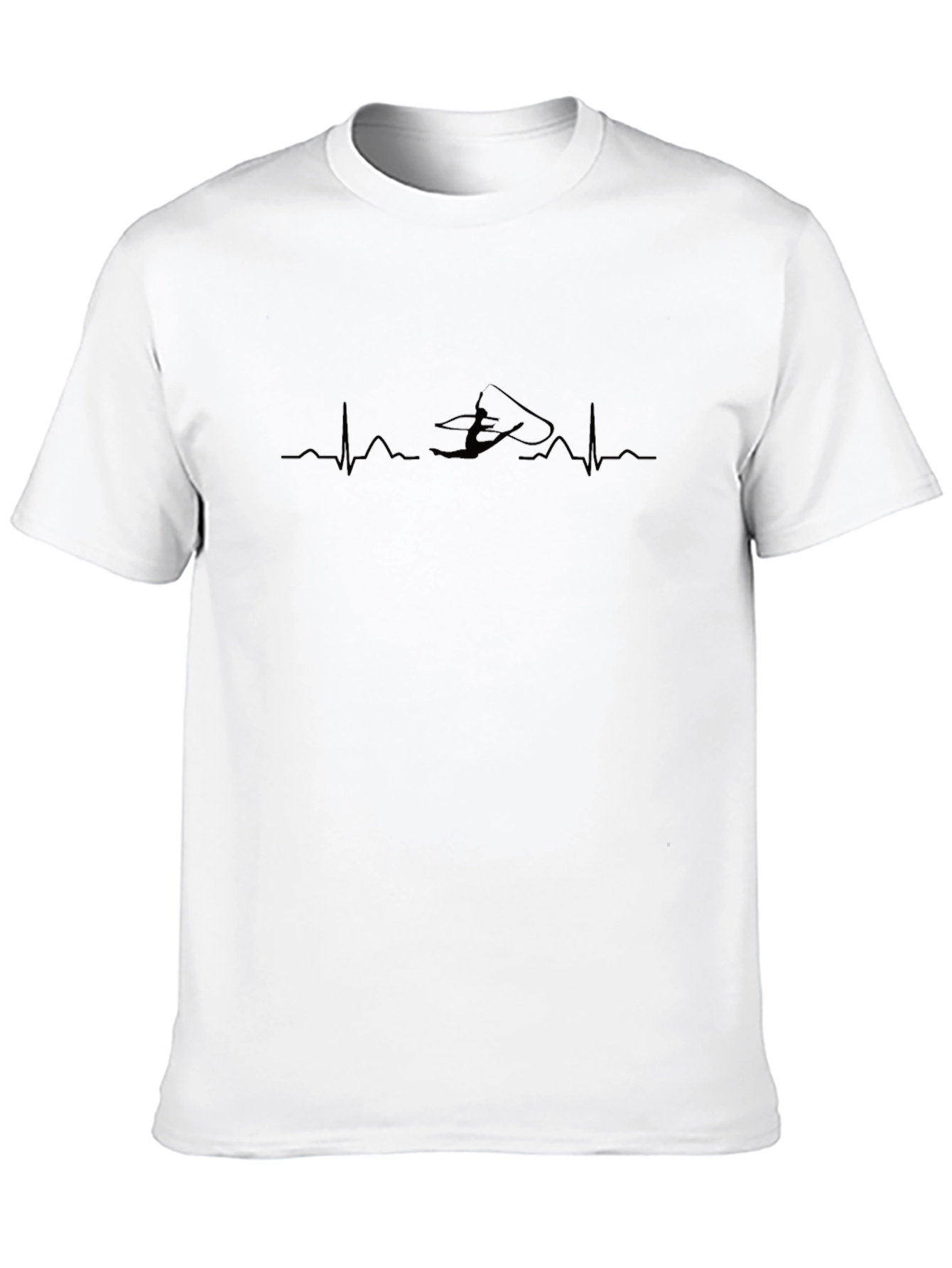 Kitesurfing Heartbeat T-Shirt - Black