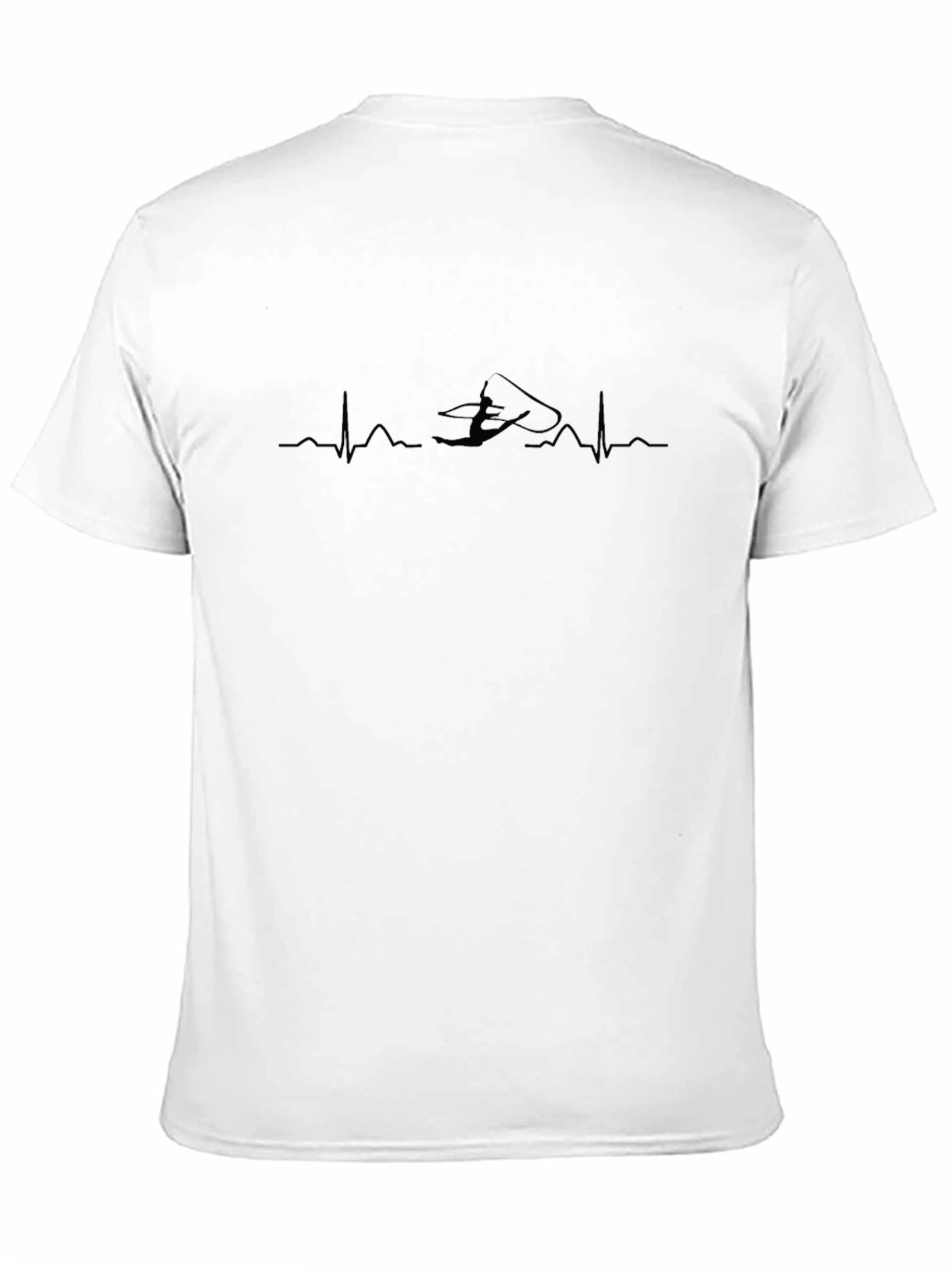 Kitesurfing Heartbeat T-Shirt - Black