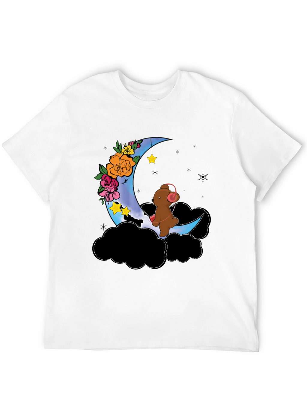Moon Bear Graphic Tee - Dreamy Night Shirt