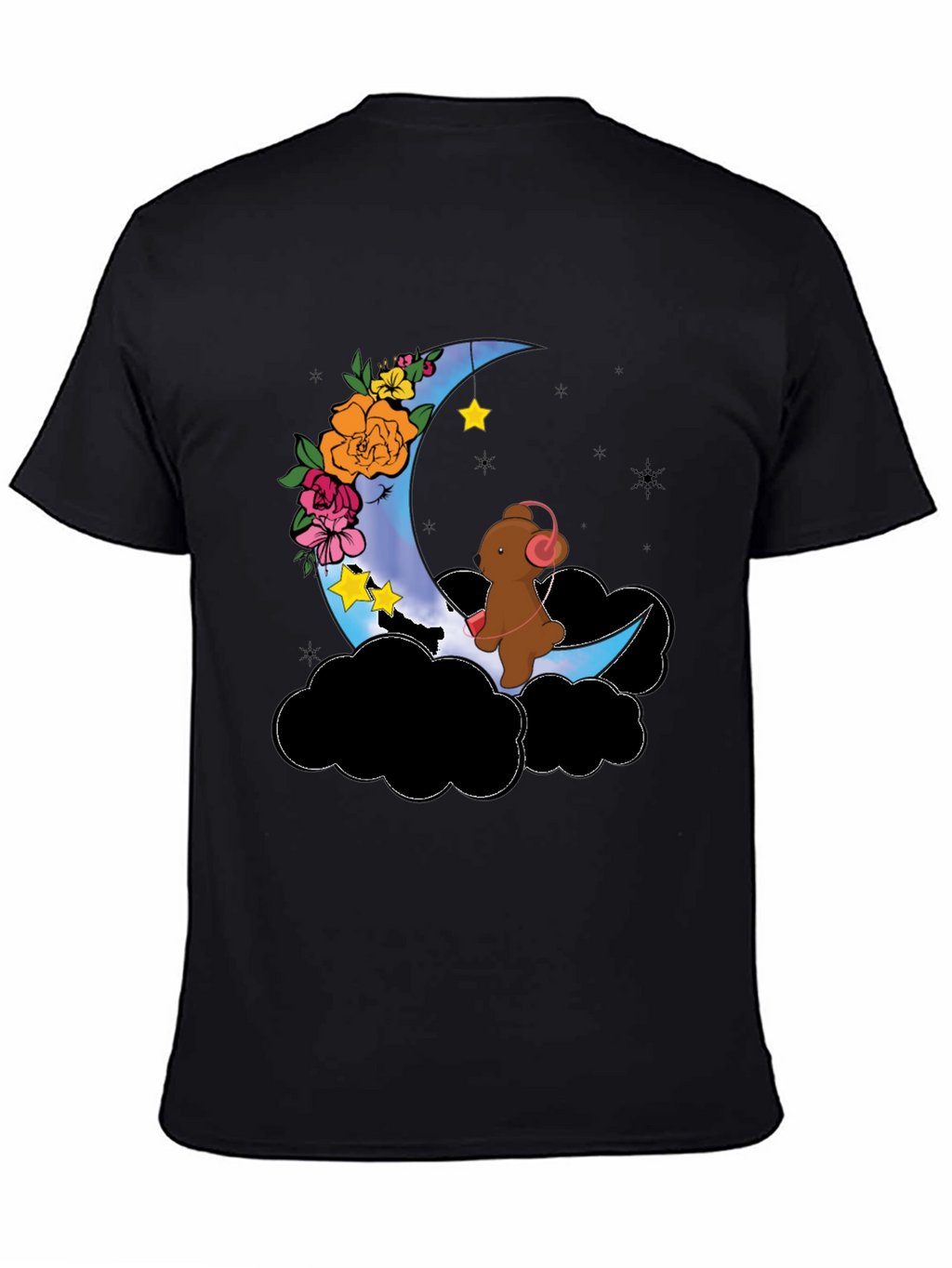 Moon Bear Graphic Tee - Dreamy Night Shirt