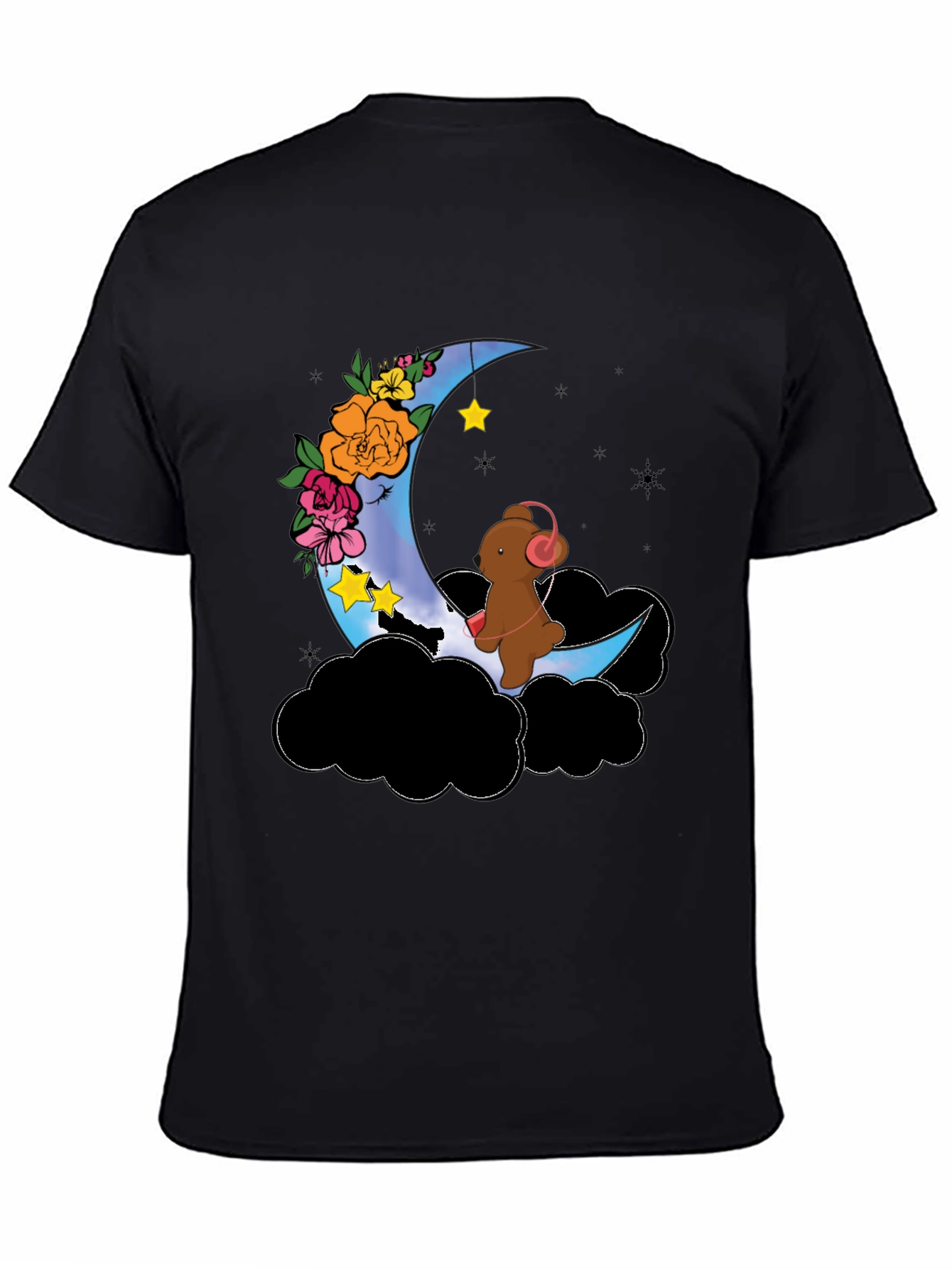 Moon Bear Graphic Tee - Dreamy Night Shirt