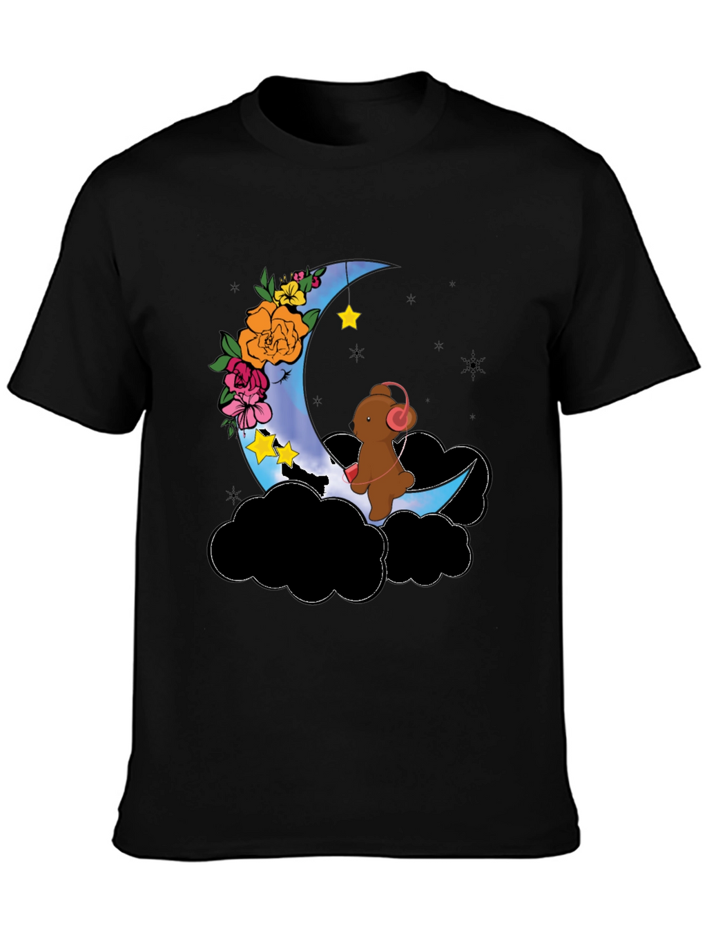 Moon Bear Graphic Tee - Dreamy Night Shirt