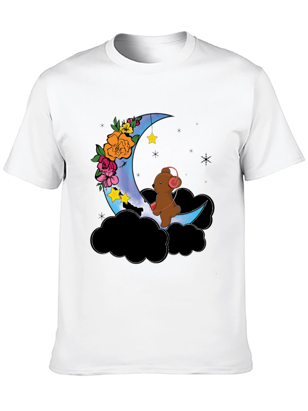 Moon Bear Graphic Tee - Dreamy Night Shirt