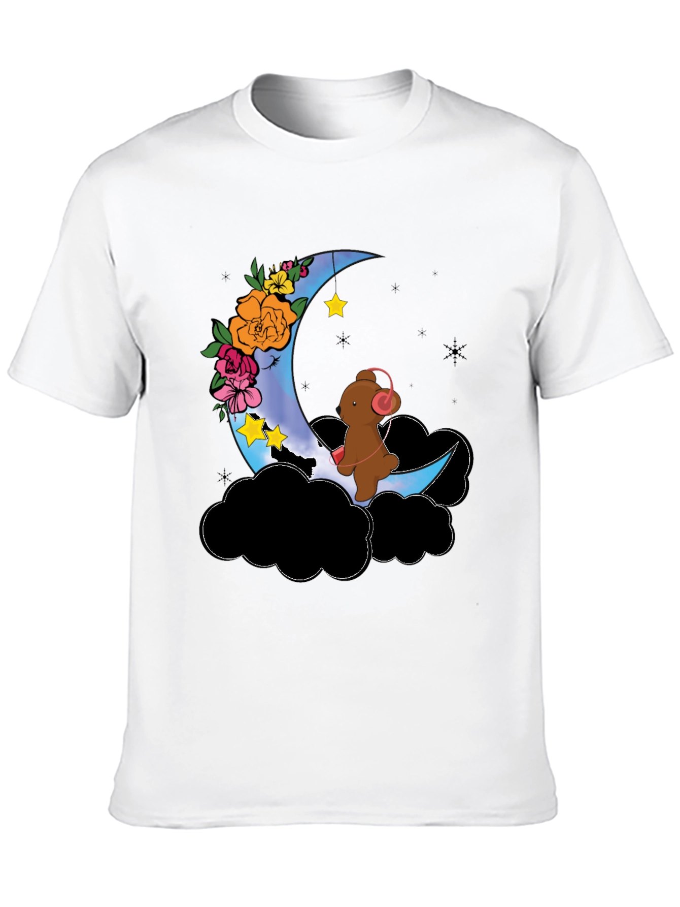 Moon Bear Graphic Tee - Dreamy Night Shirt