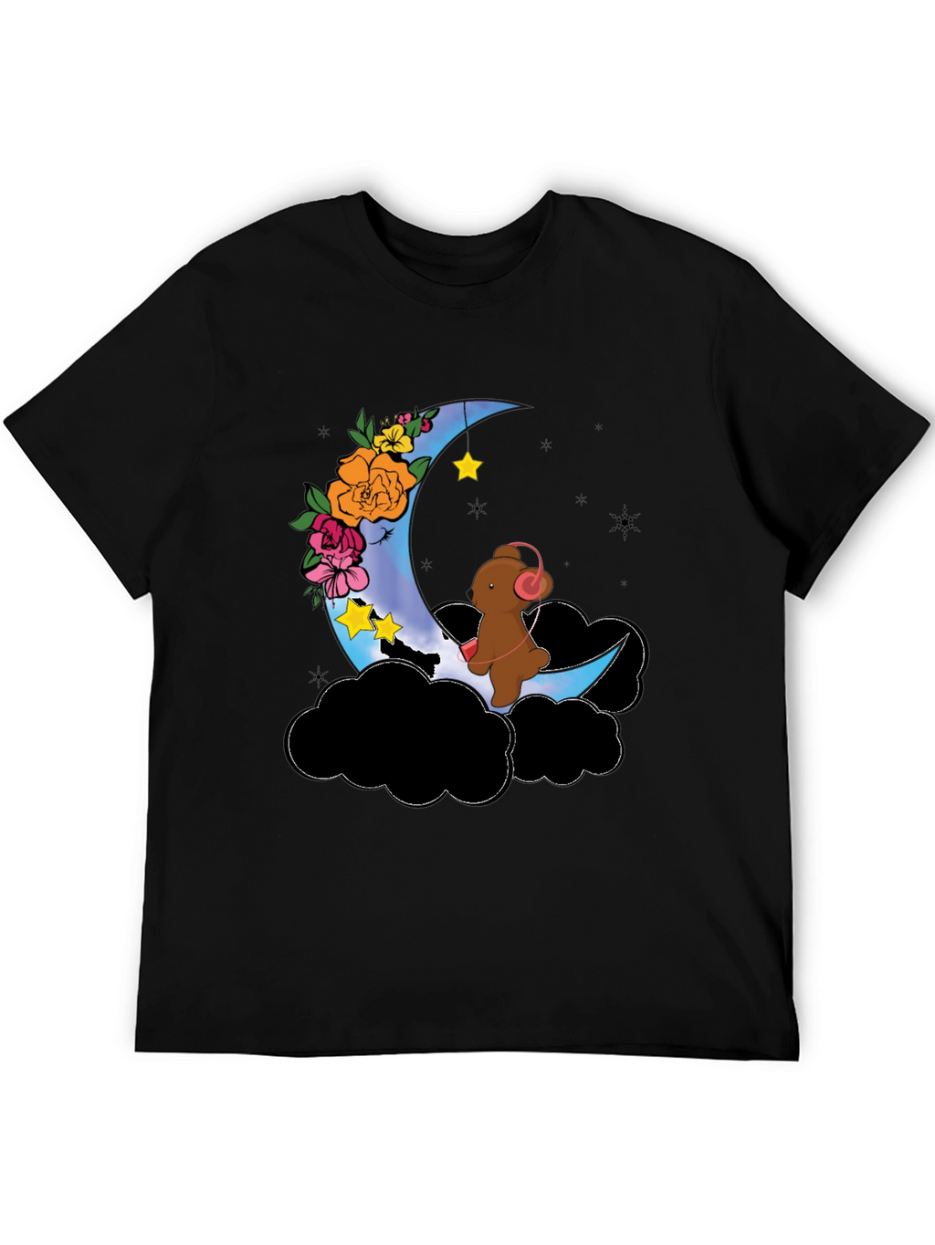 Moon Bear Graphic Tee - Dreamy Night Shirt