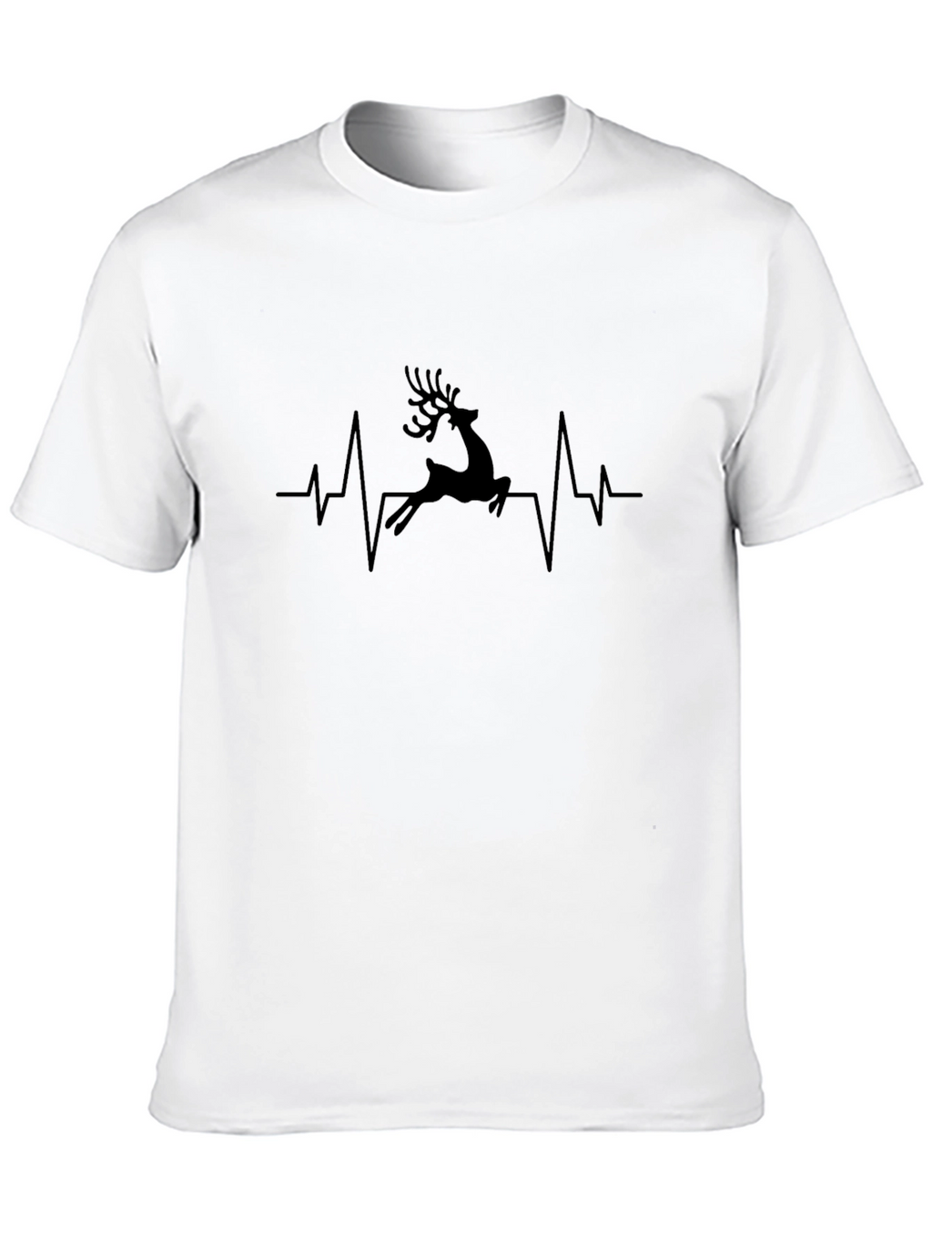 Reindeer Heartbeat Graphic T-Shirt