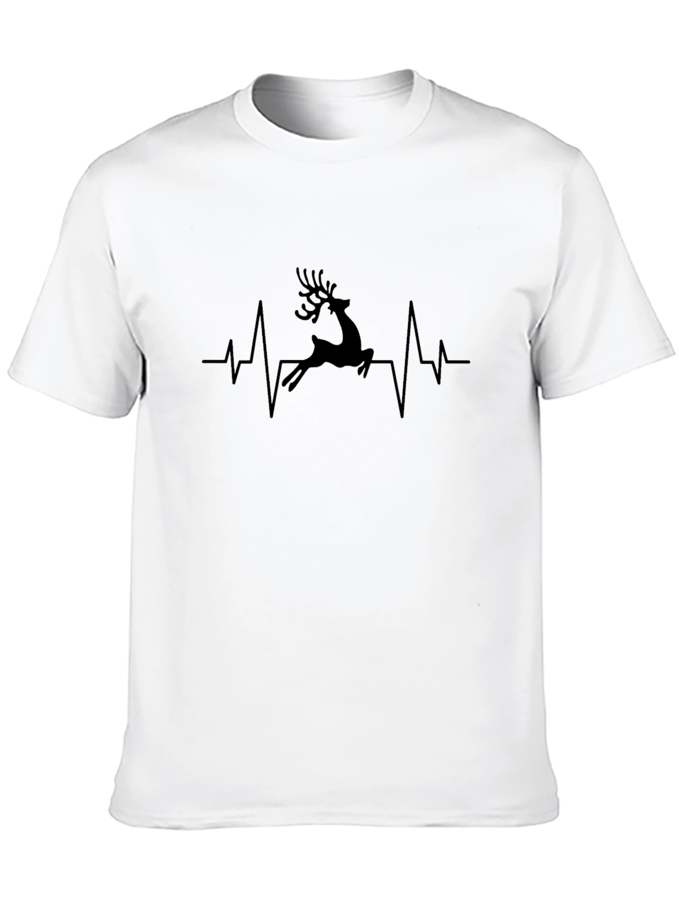 Reindeer Heartbeat Graphic T-Shirt