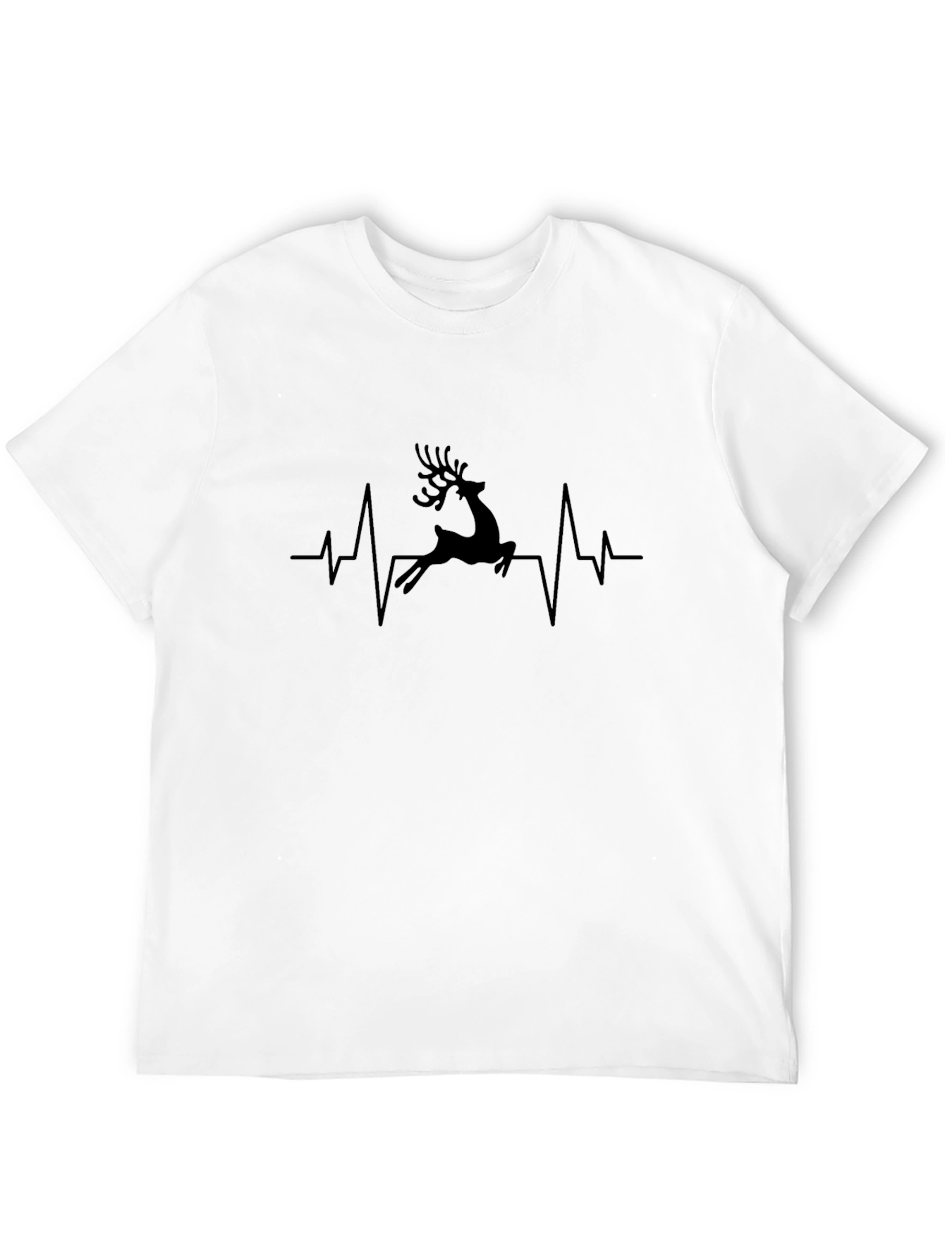 Reindeer Heartbeat Graphic T-Shirt
